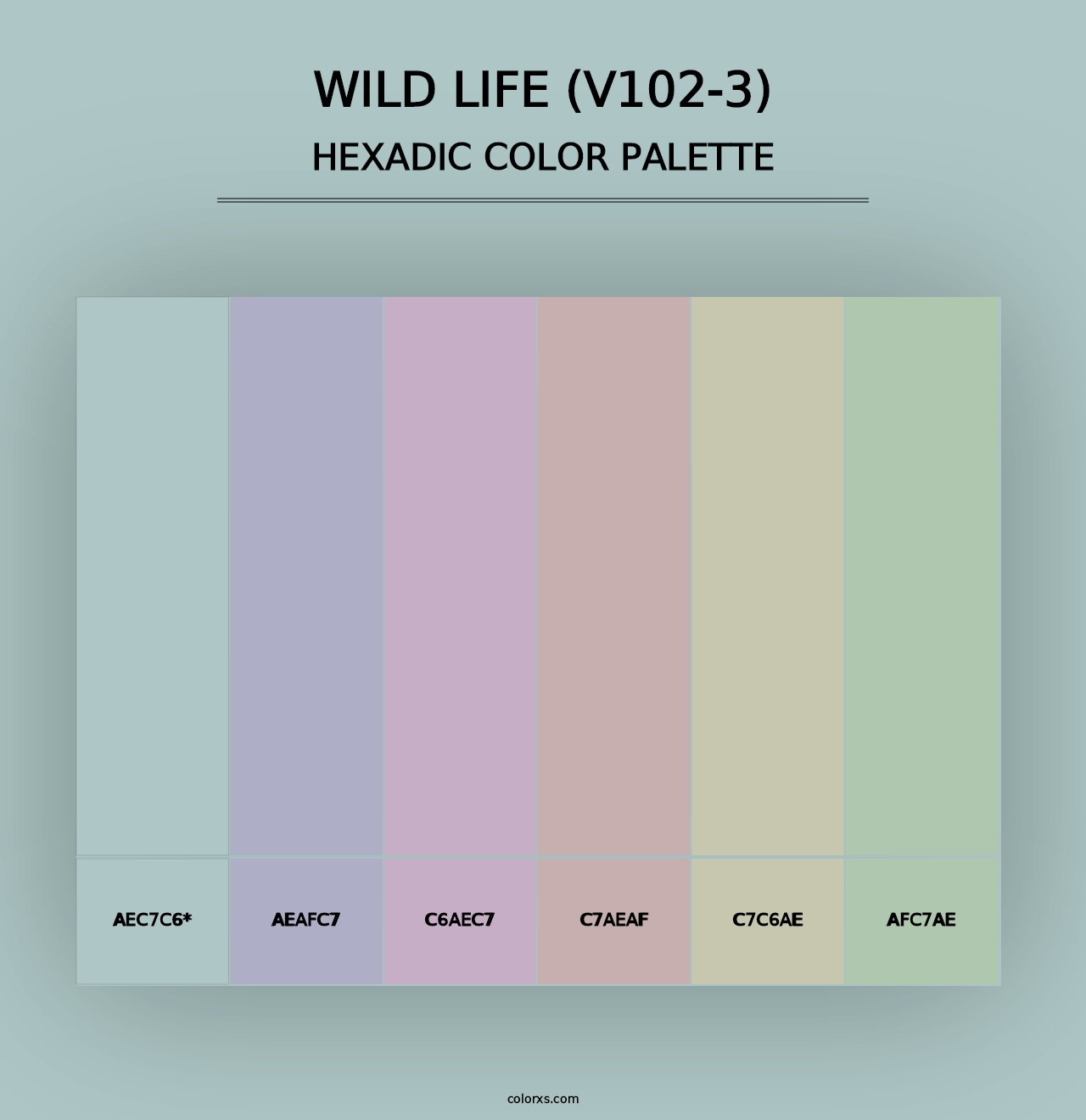 Wild Life (V102-3) - Hexadic Color Palette