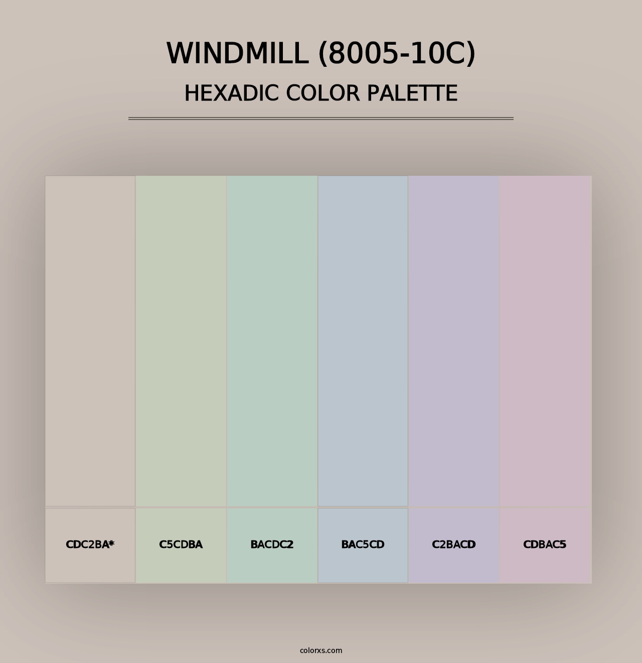 Windmill (8005-10C) - Hexadic Color Palette