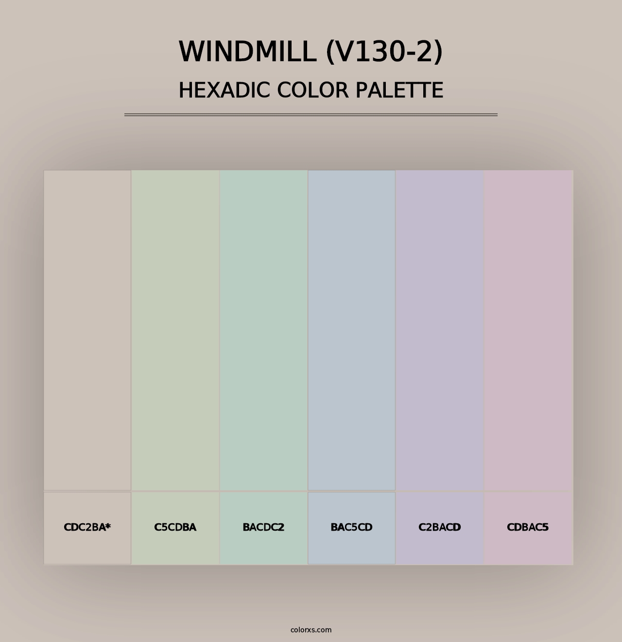 Windmill (V130-2) - Hexadic Color Palette