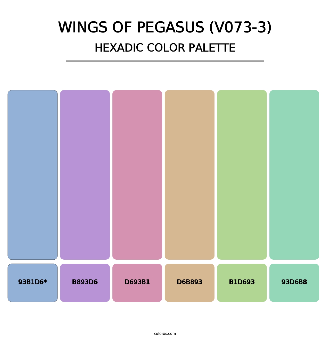 Wings of Pegasus (V073-3) - Hexadic Color Palette