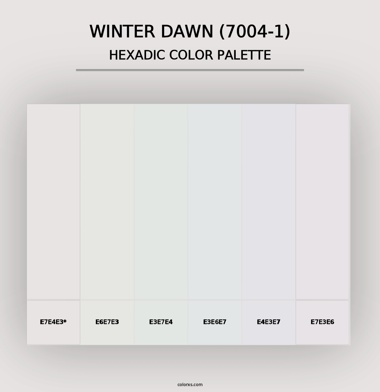 Winter Dawn (7004-1) - Hexadic Color Palette