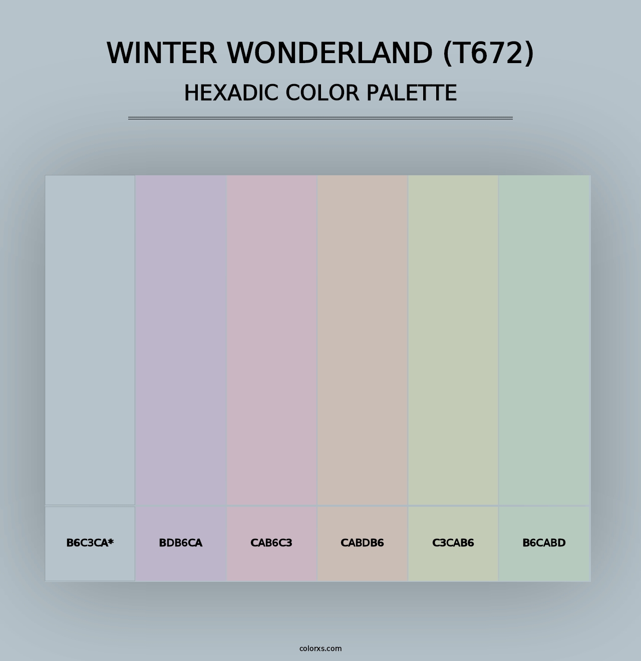 Winter Wonderland (T672) - Hexadic Color Palette