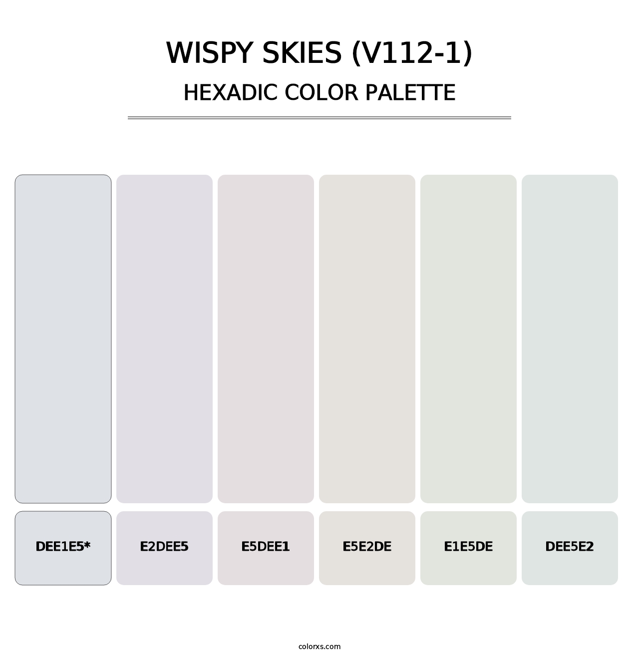 Wispy Skies (V112-1) - Hexadic Color Palette