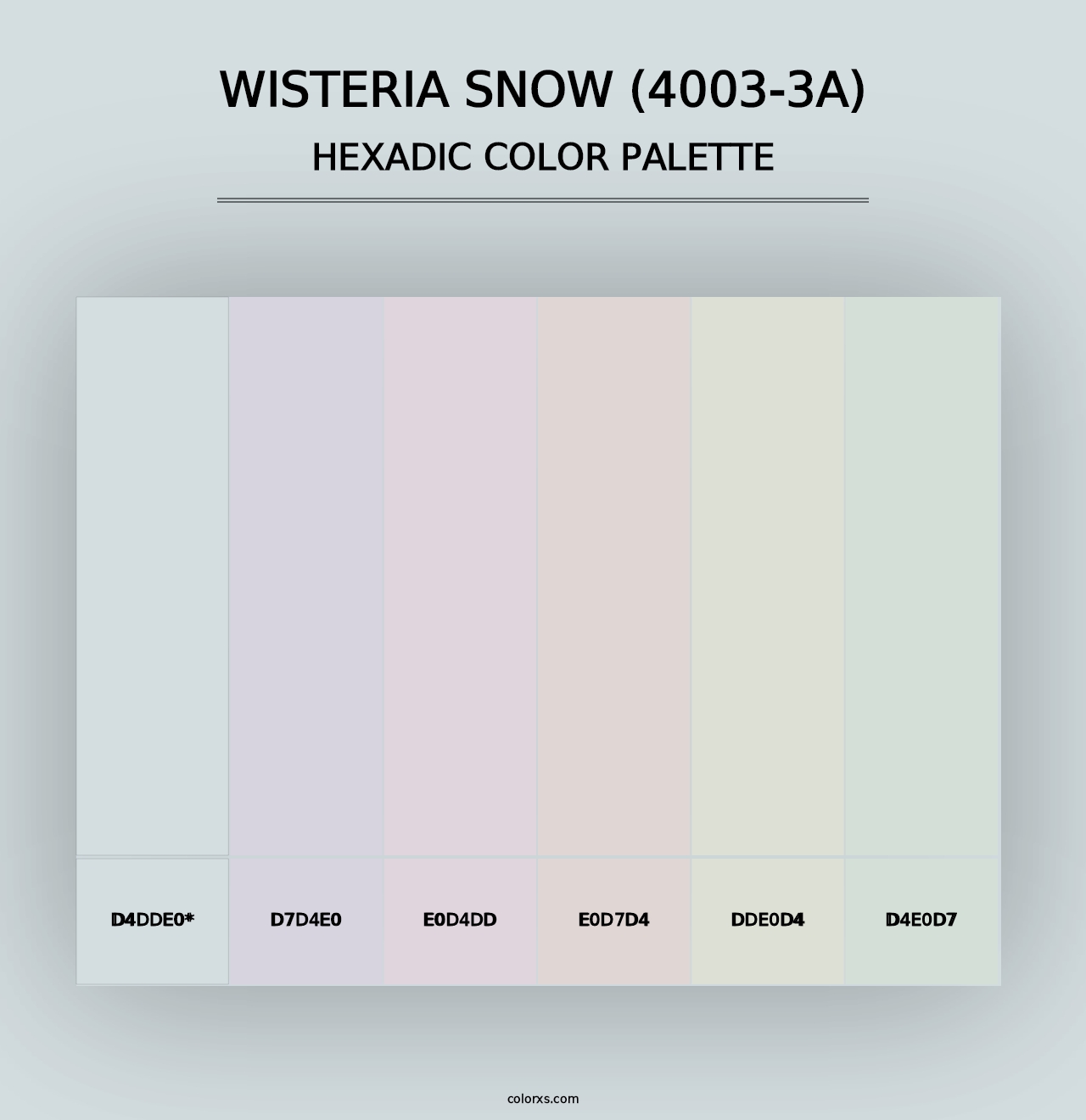 Wisteria Snow (4003-3A) - Hexadic Color Palette