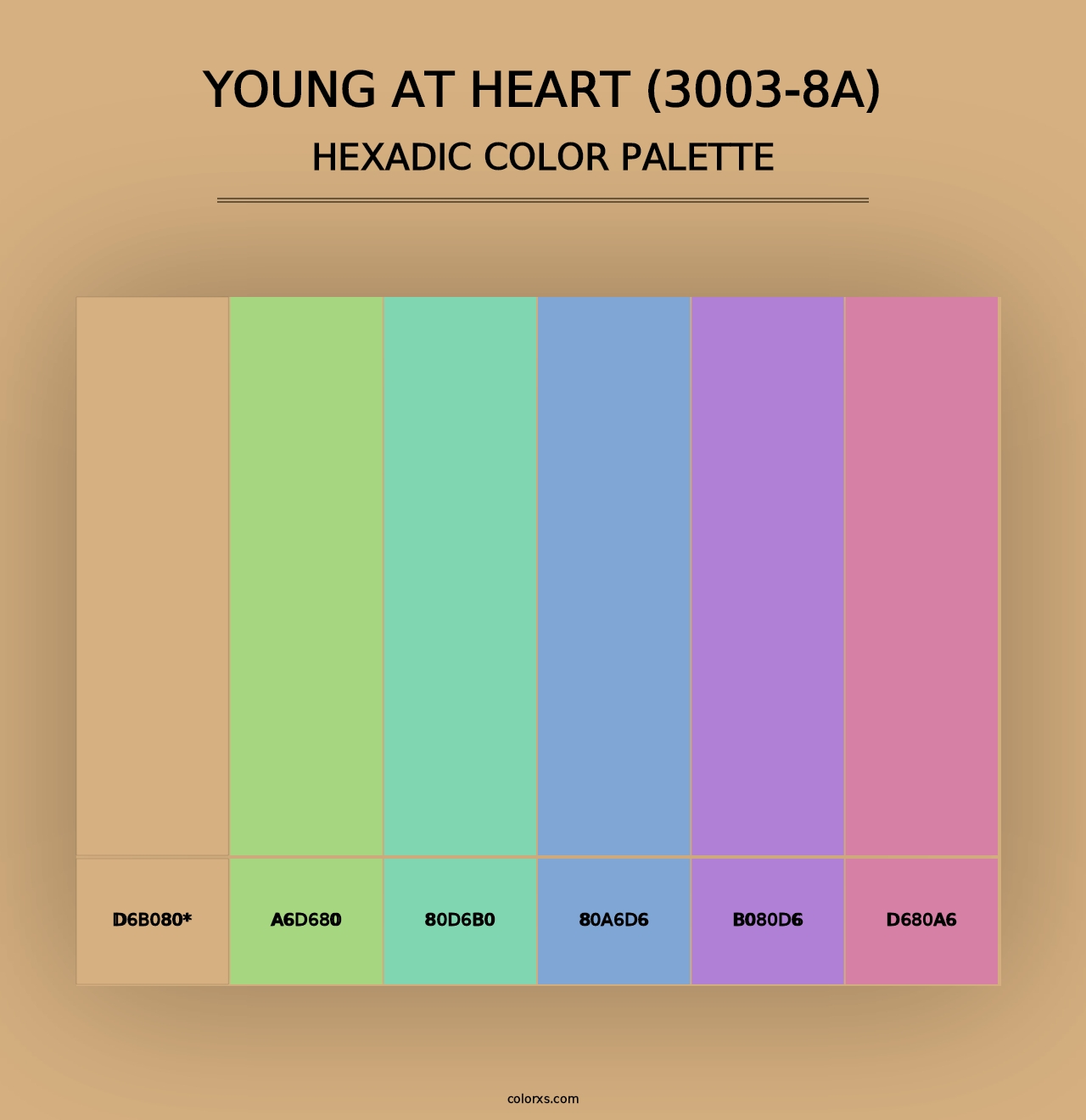 Young at Heart (3003-8A) - Hexadic Color Palette