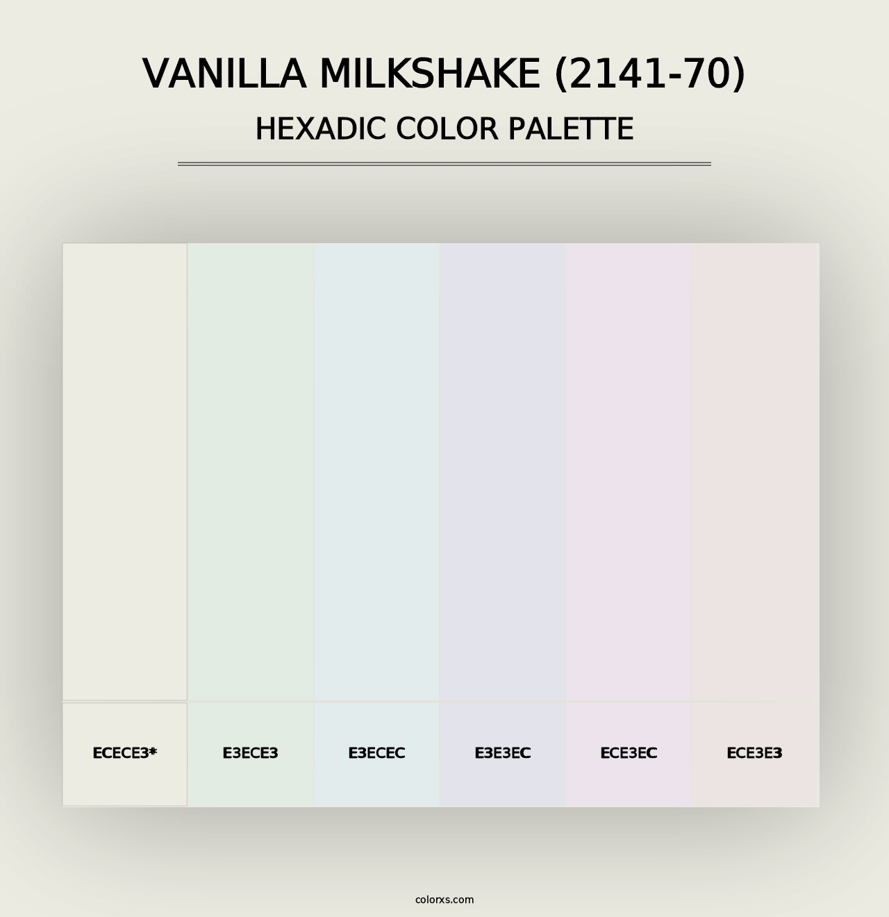 Vanilla Milkshake (2141-70) - Hexadic Color Palette