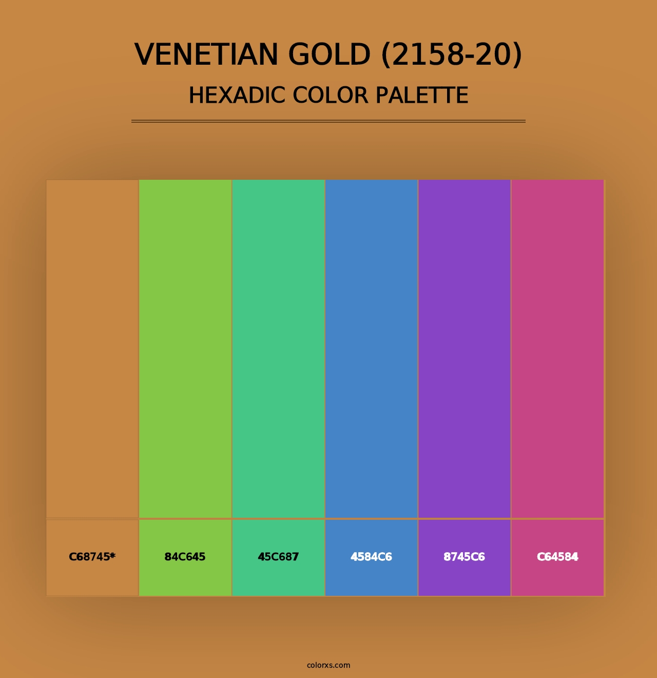 Venetian Gold (2158-20) - Hexadic Color Palette