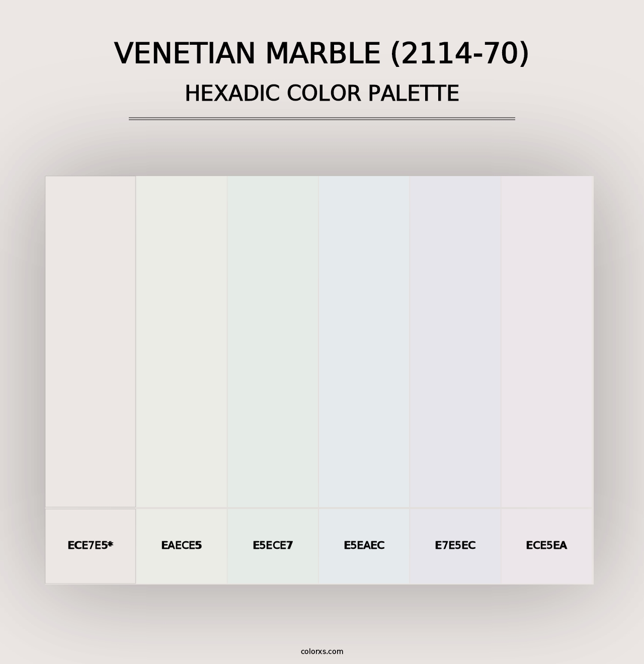 Venetian Marble (2114-70) - Hexadic Color Palette