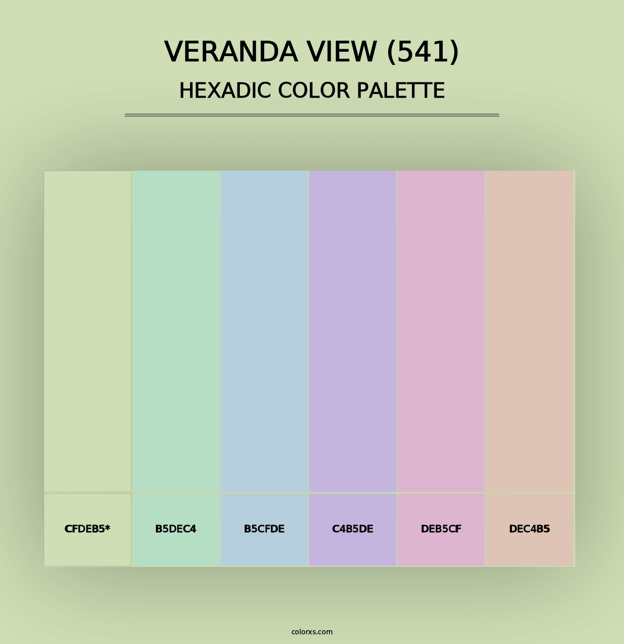 Veranda View (541) - Hexadic Color Palette