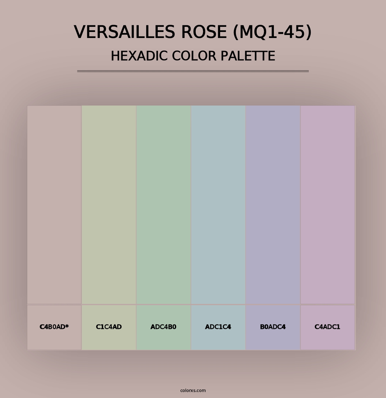 Versailles Rose (MQ1-45) - Hexadic Color Palette