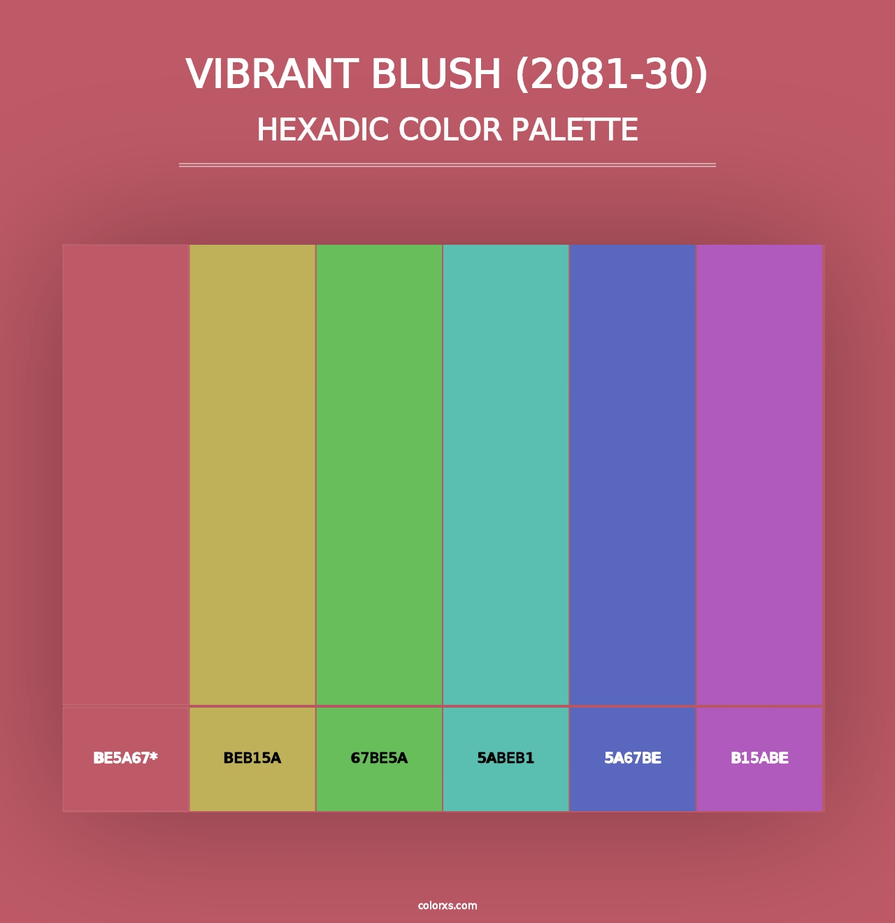 Vibrant Blush (2081-30) - Hexadic Color Palette