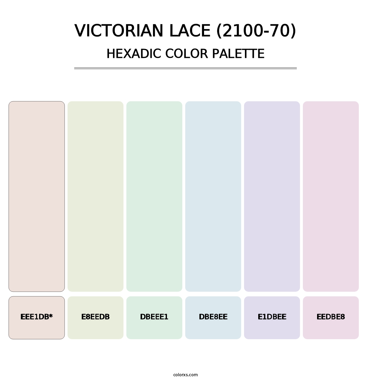 Victorian Lace (2100-70) - Hexadic Color Palette