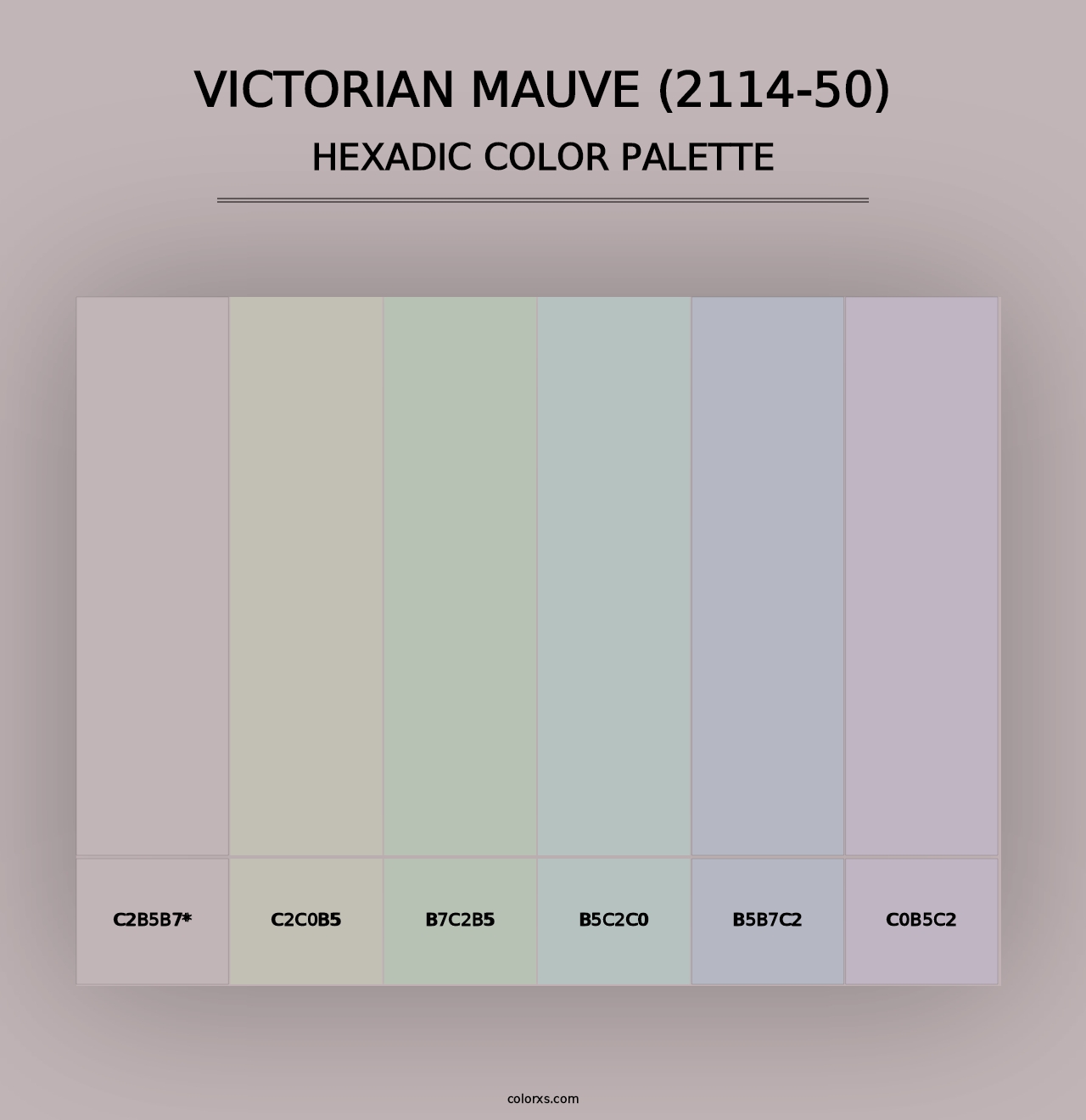 Victorian Mauve (2114-50) - Hexadic Color Palette