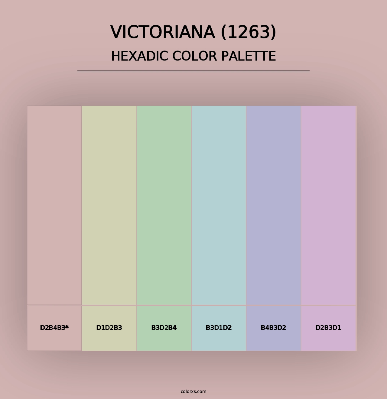 Victoriana (1263) - Hexadic Color Palette