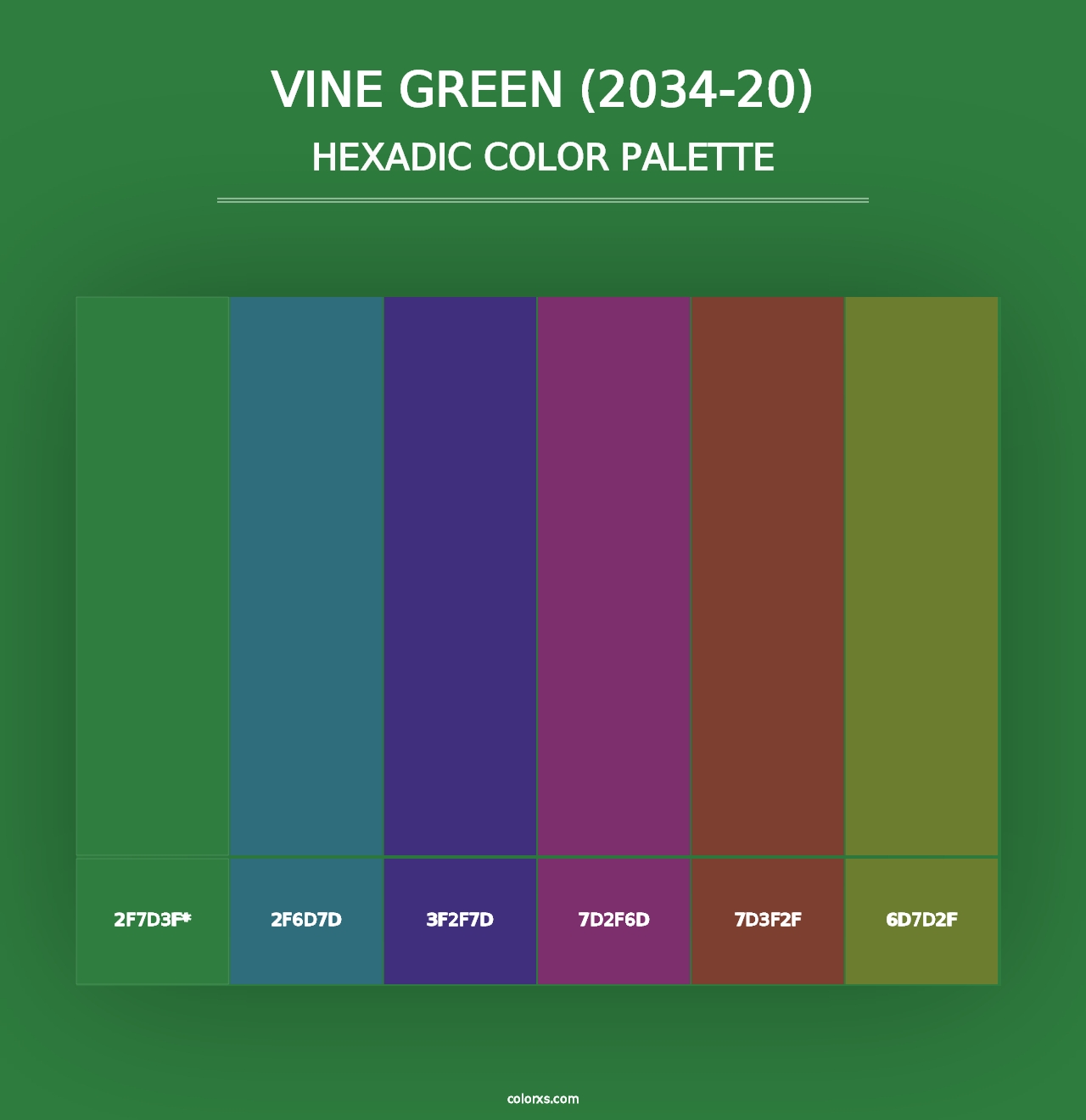 Vine Green (2034-20) - Hexadic Color Palette