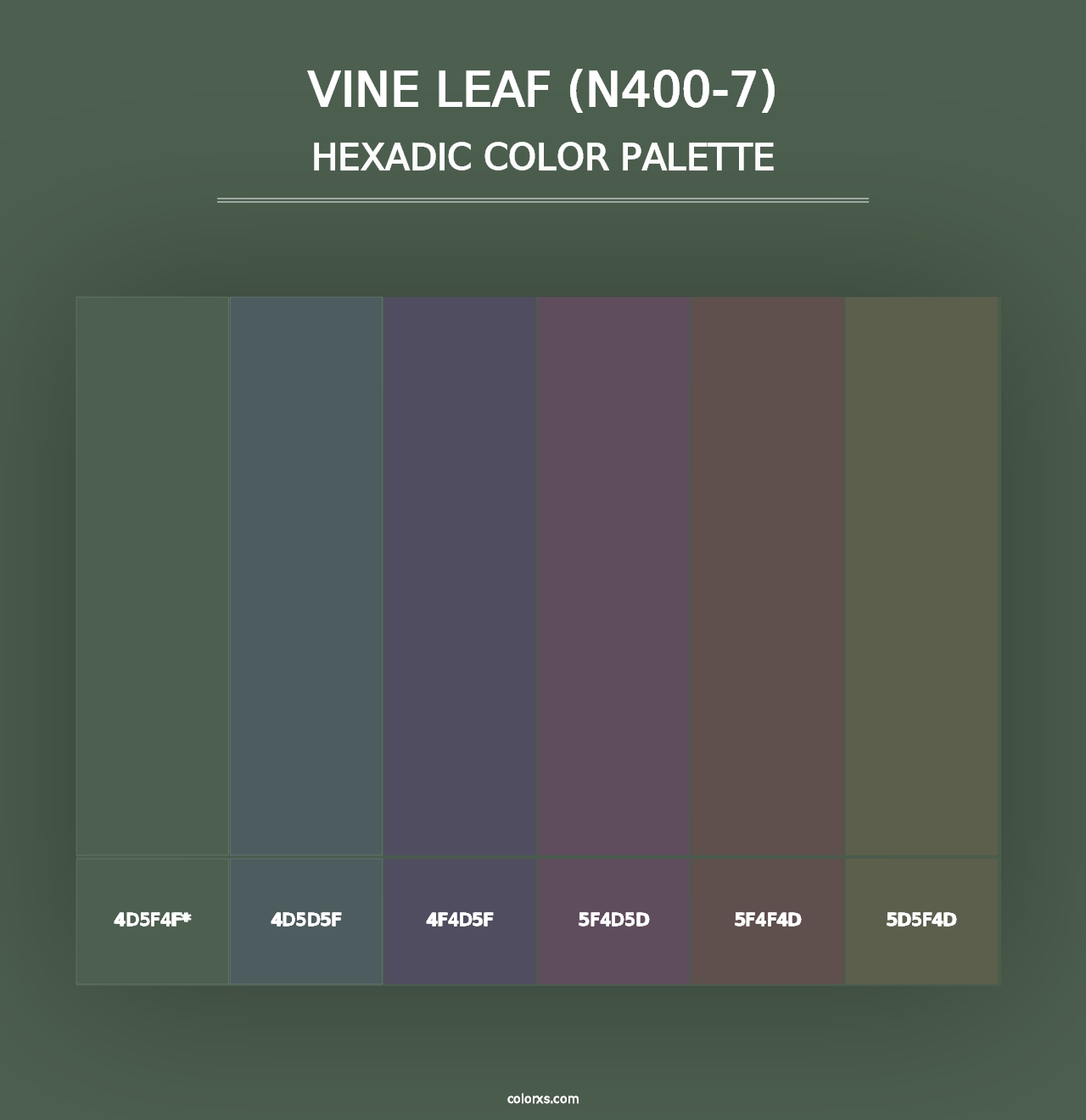 Vine Leaf (N400-7) - Hexadic Color Palette