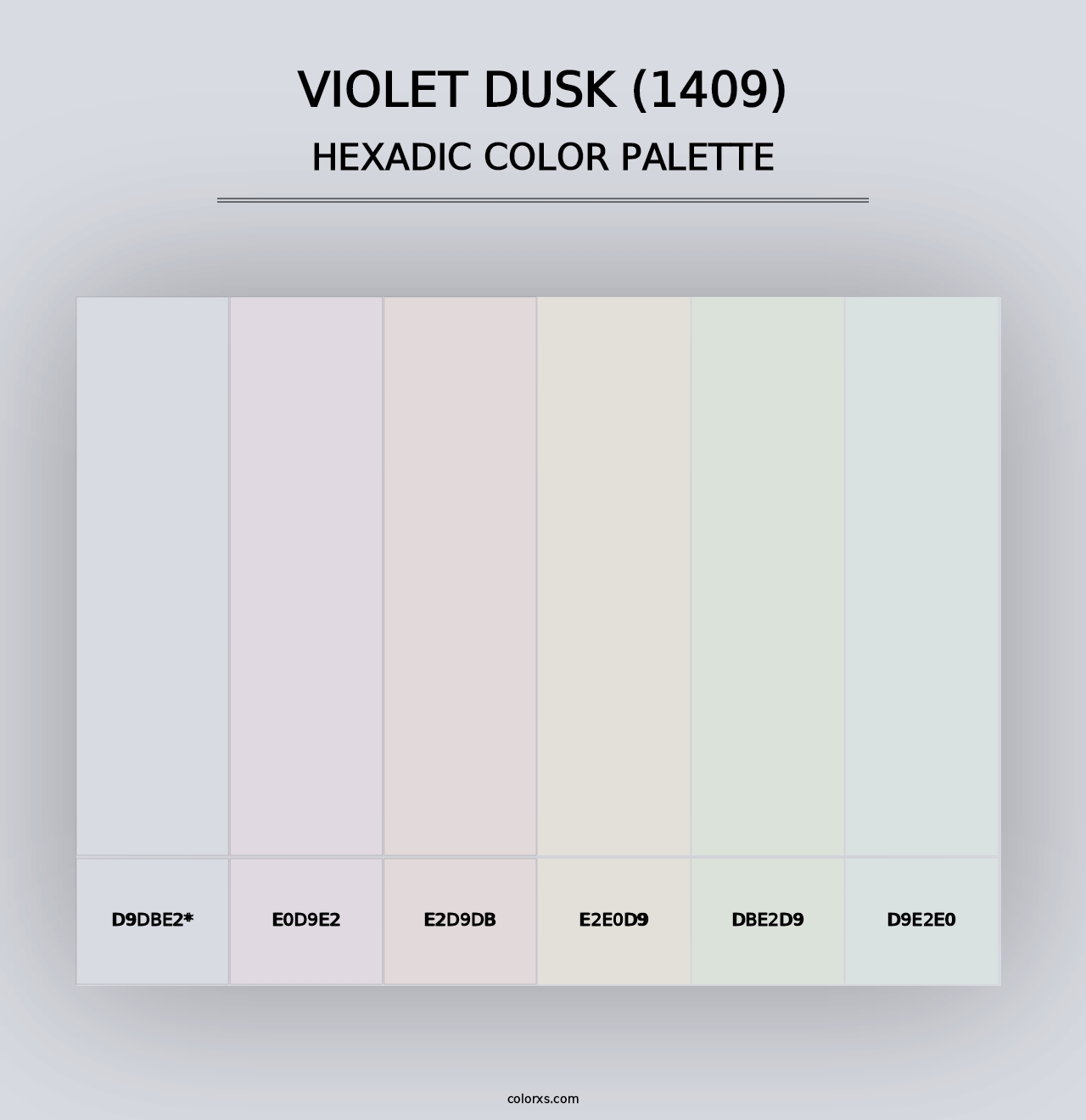 Violet Dusk (1409) - Hexadic Color Palette