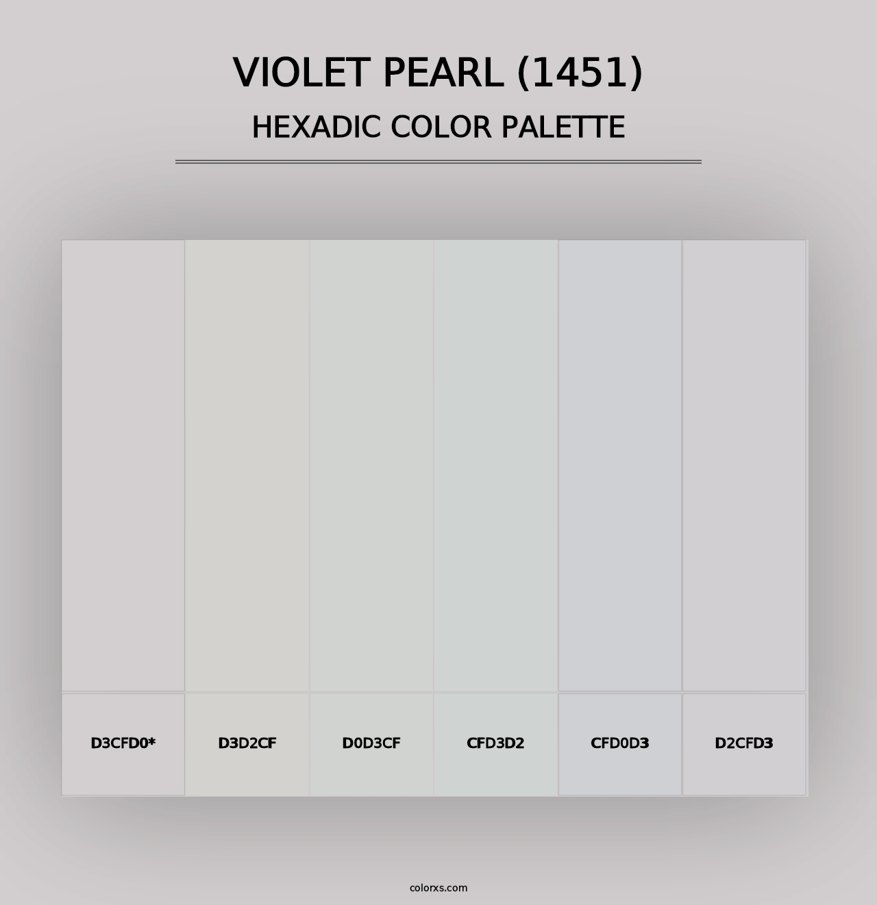 Violet Pearl (1451) - Hexadic Color Palette