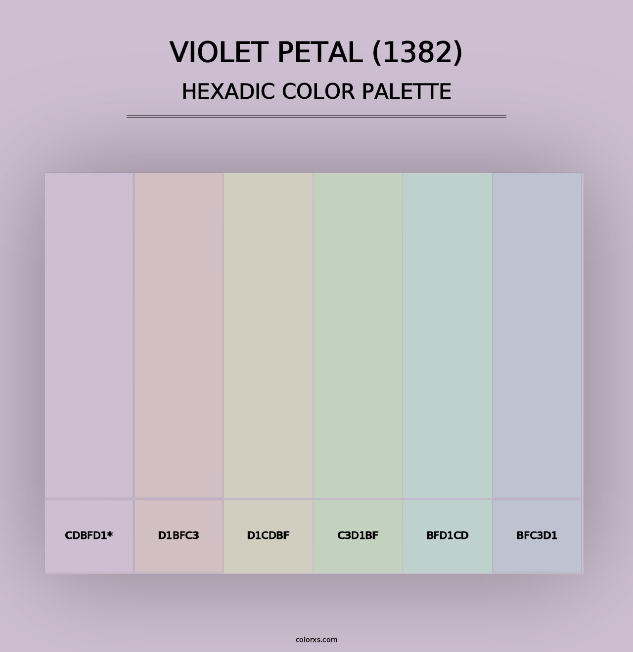 Violet Petal (1382) - Hexadic Color Palette