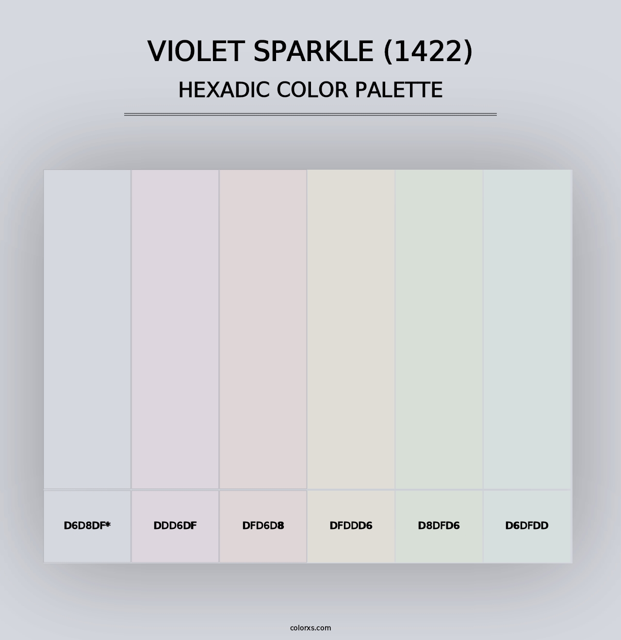 Violet Sparkle (1422) - Hexadic Color Palette