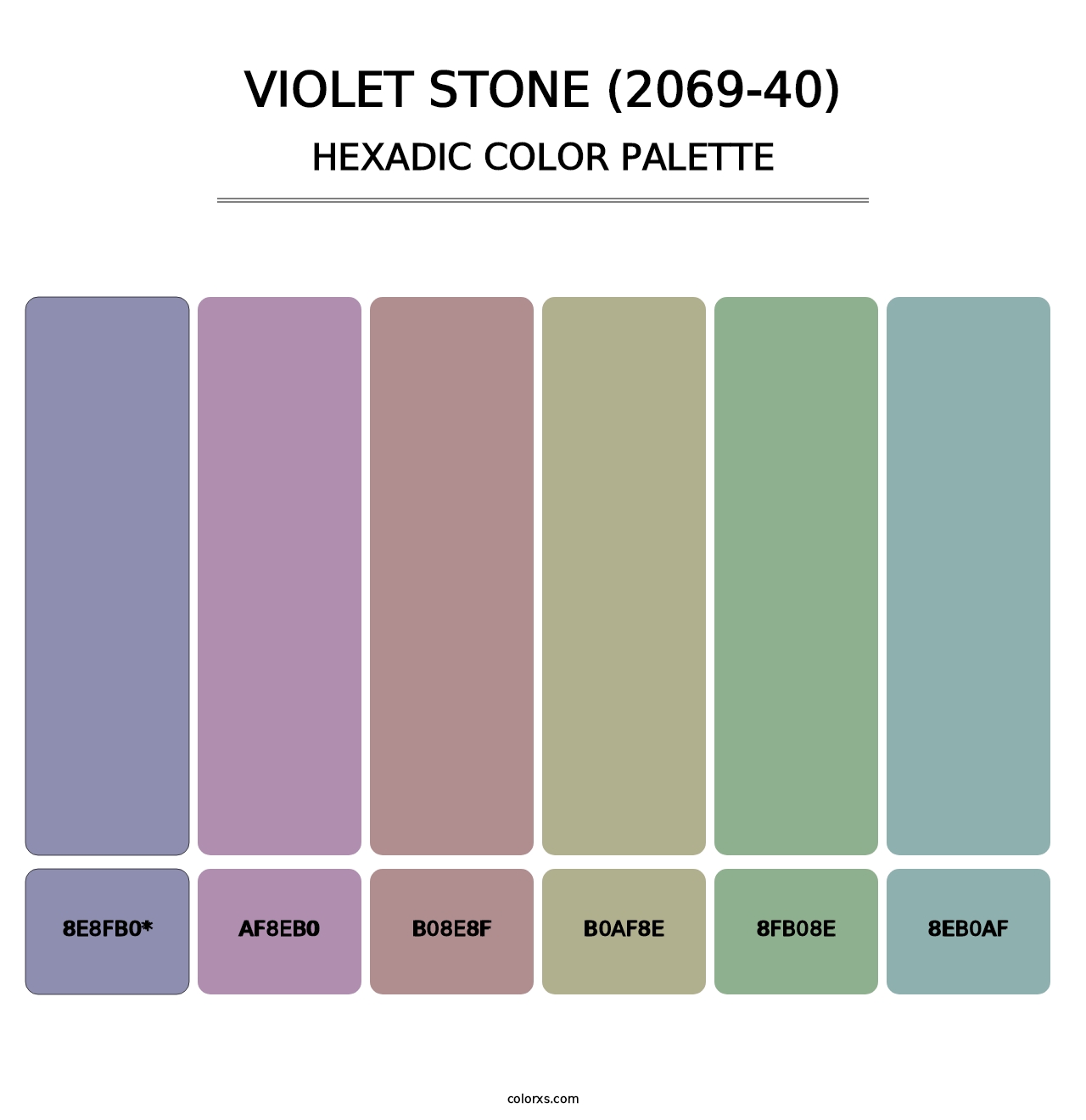 Violet Stone (2069-40) - Hexadic Color Palette