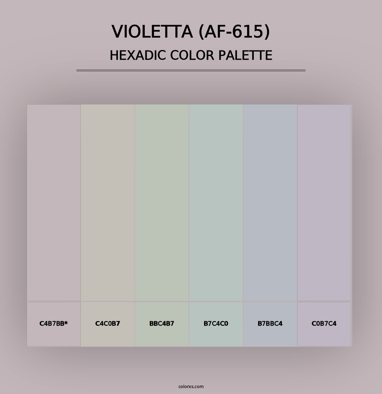 Violetta (AF-615) - Hexadic Color Palette