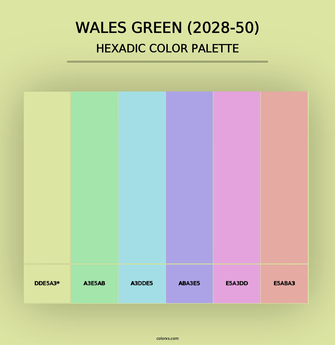 Wales Green (2028-50) - Hexadic Color Palette