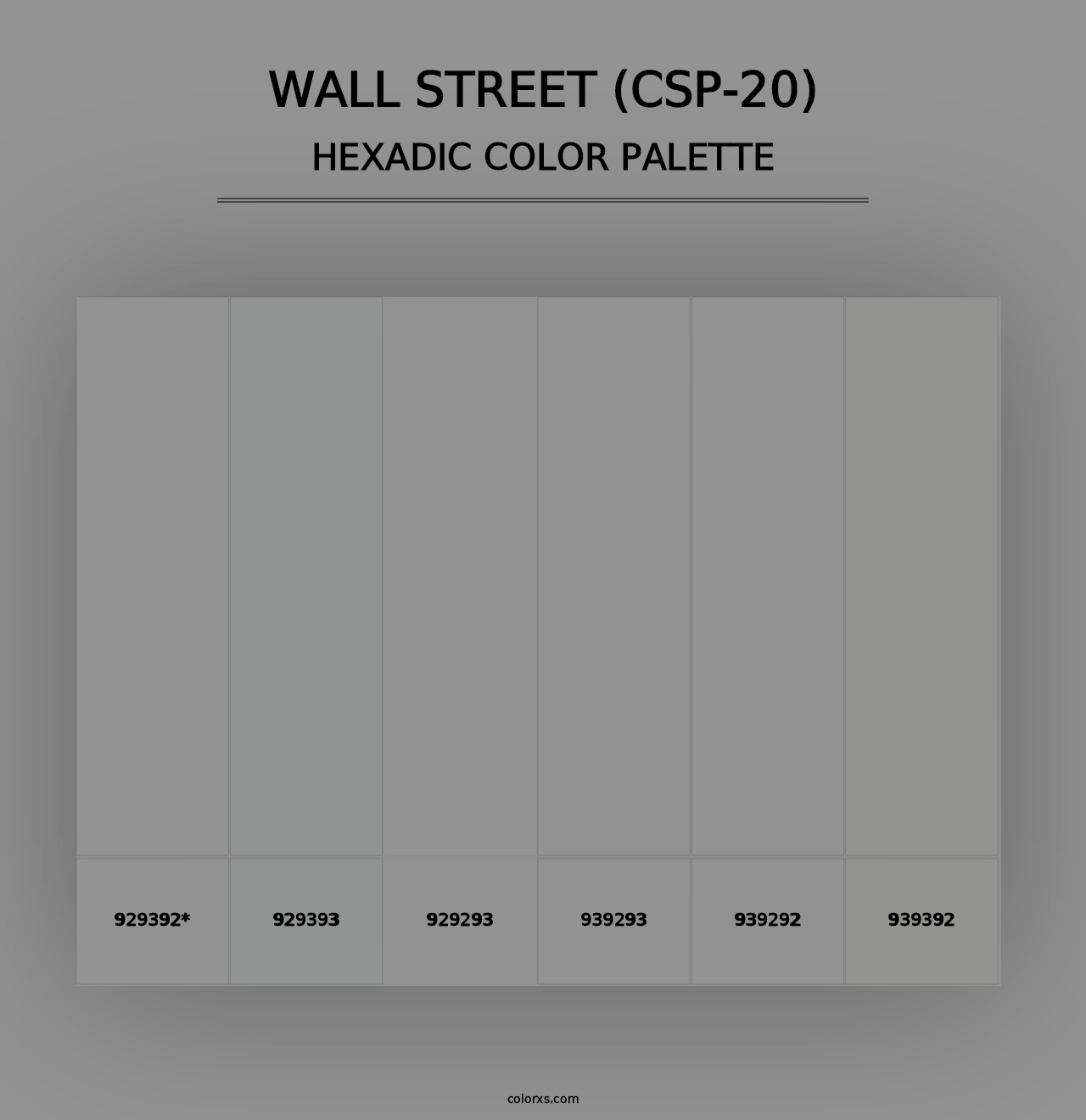 Wall Street (CSP-20) - Hexadic Color Palette