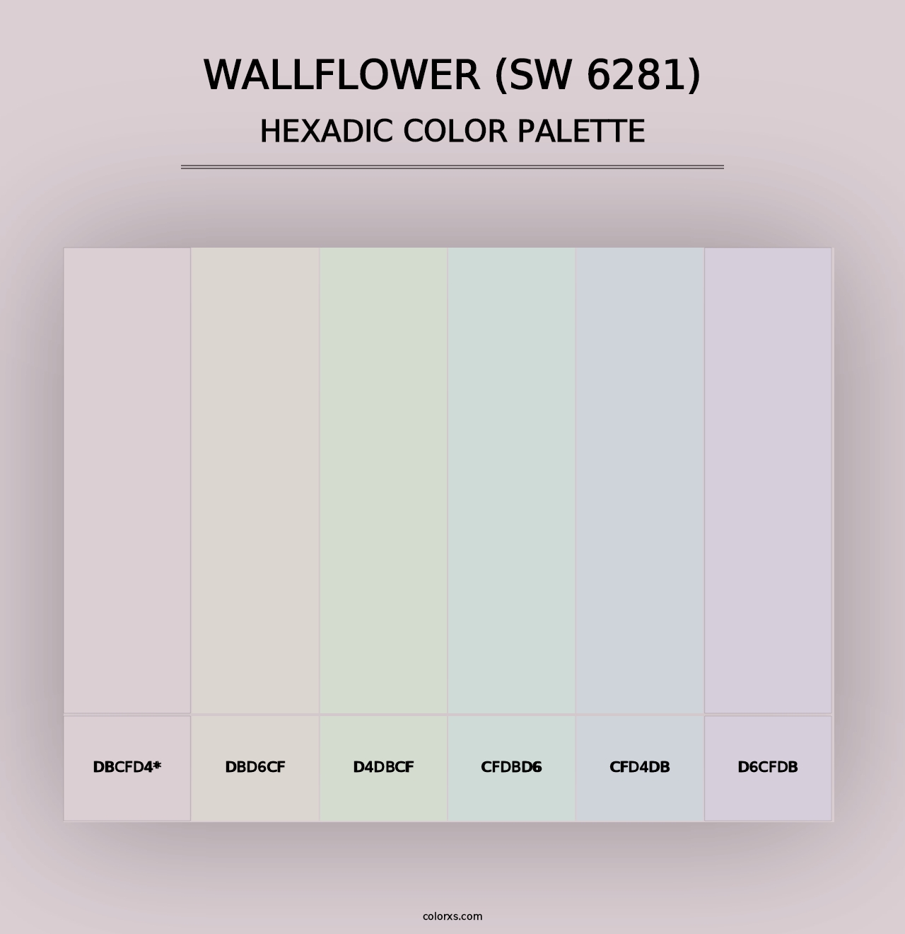 Wallflower (SW 6281) - Hexadic Color Palette