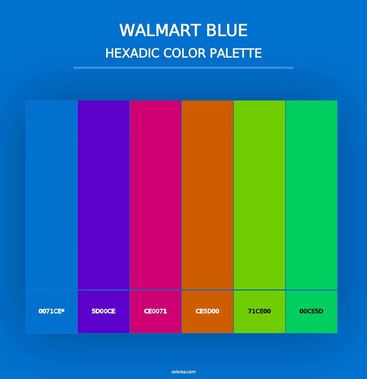 Walmart Blue - Hexadic Color Palette