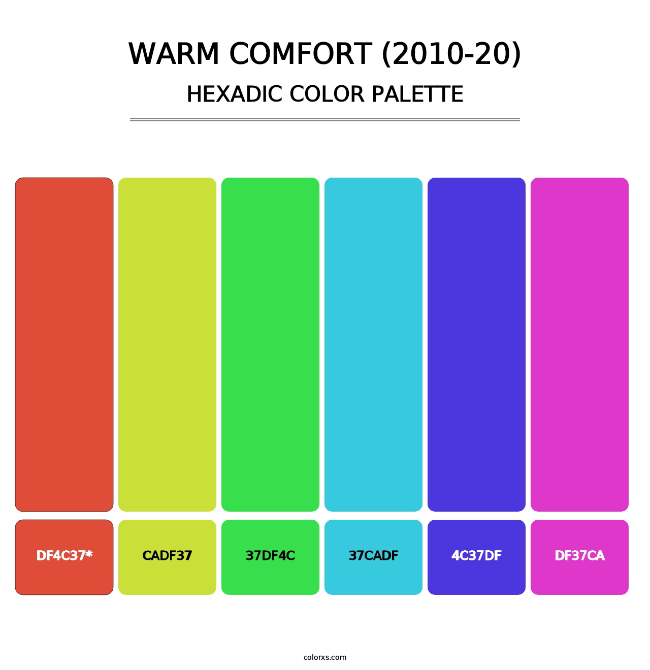 Warm Comfort (2010-20) - Hexadic Color Palette