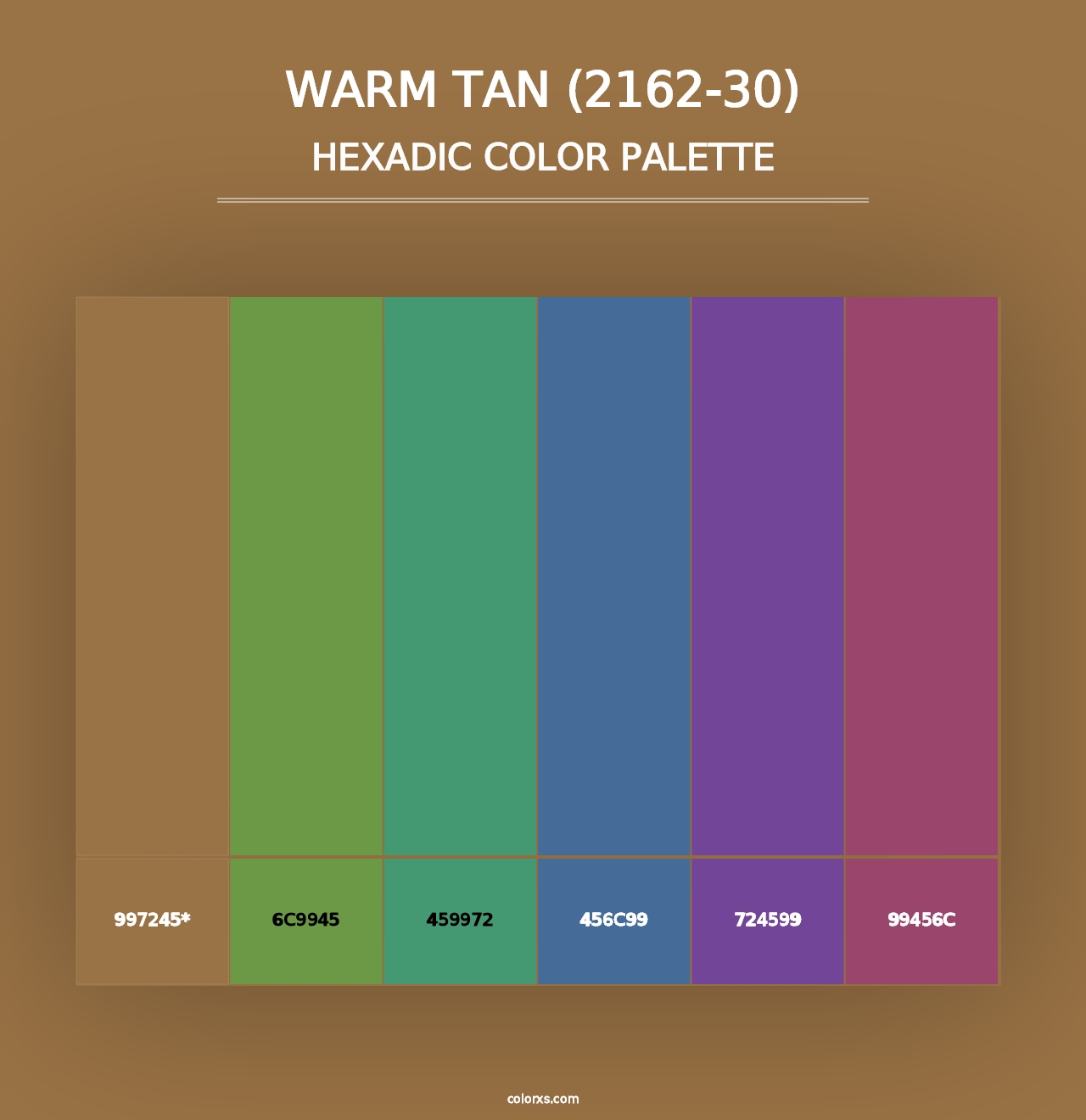 Warm Tan (2162-30) - Hexadic Color Palette