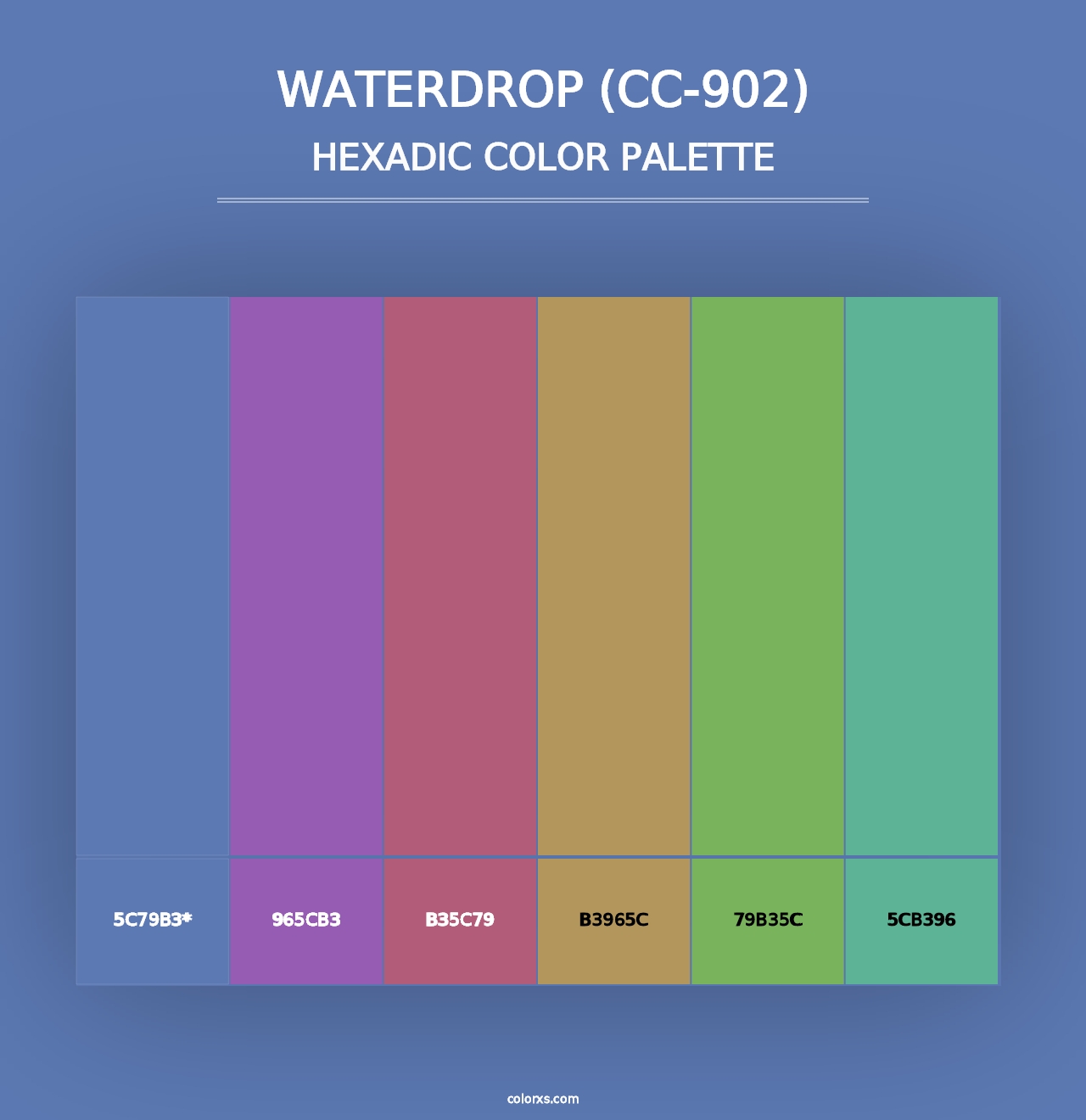 Waterdrop (CC-902) - Hexadic Color Palette