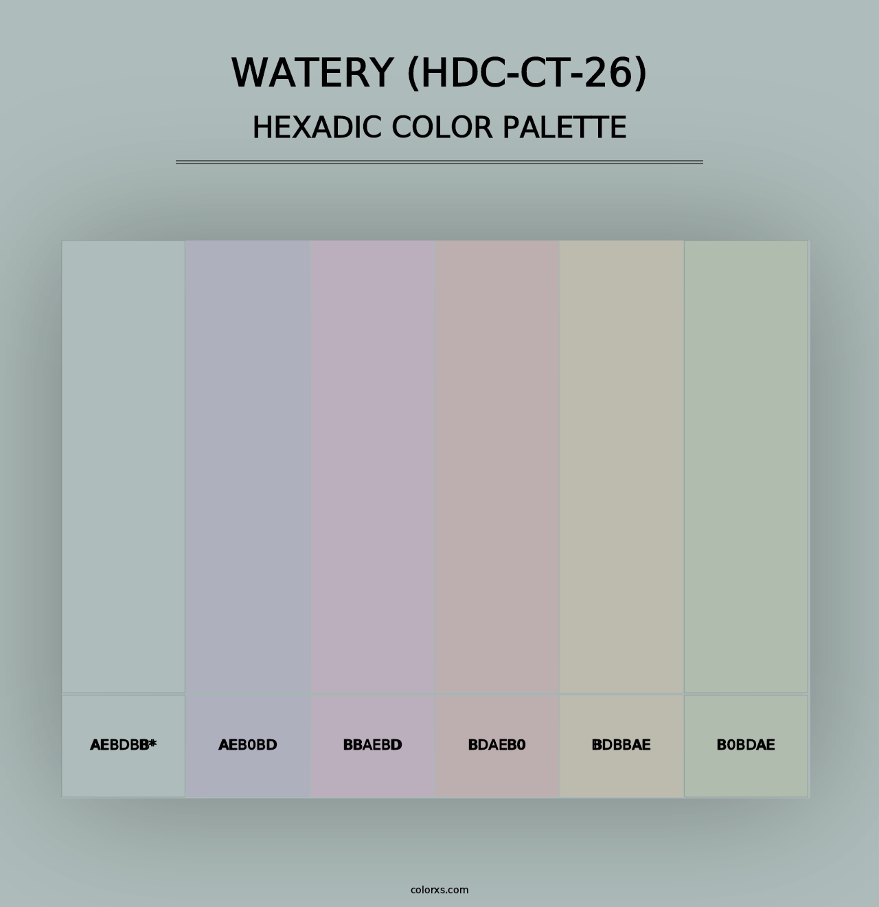 Watery (HDC-CT-26) - Hexadic Color Palette