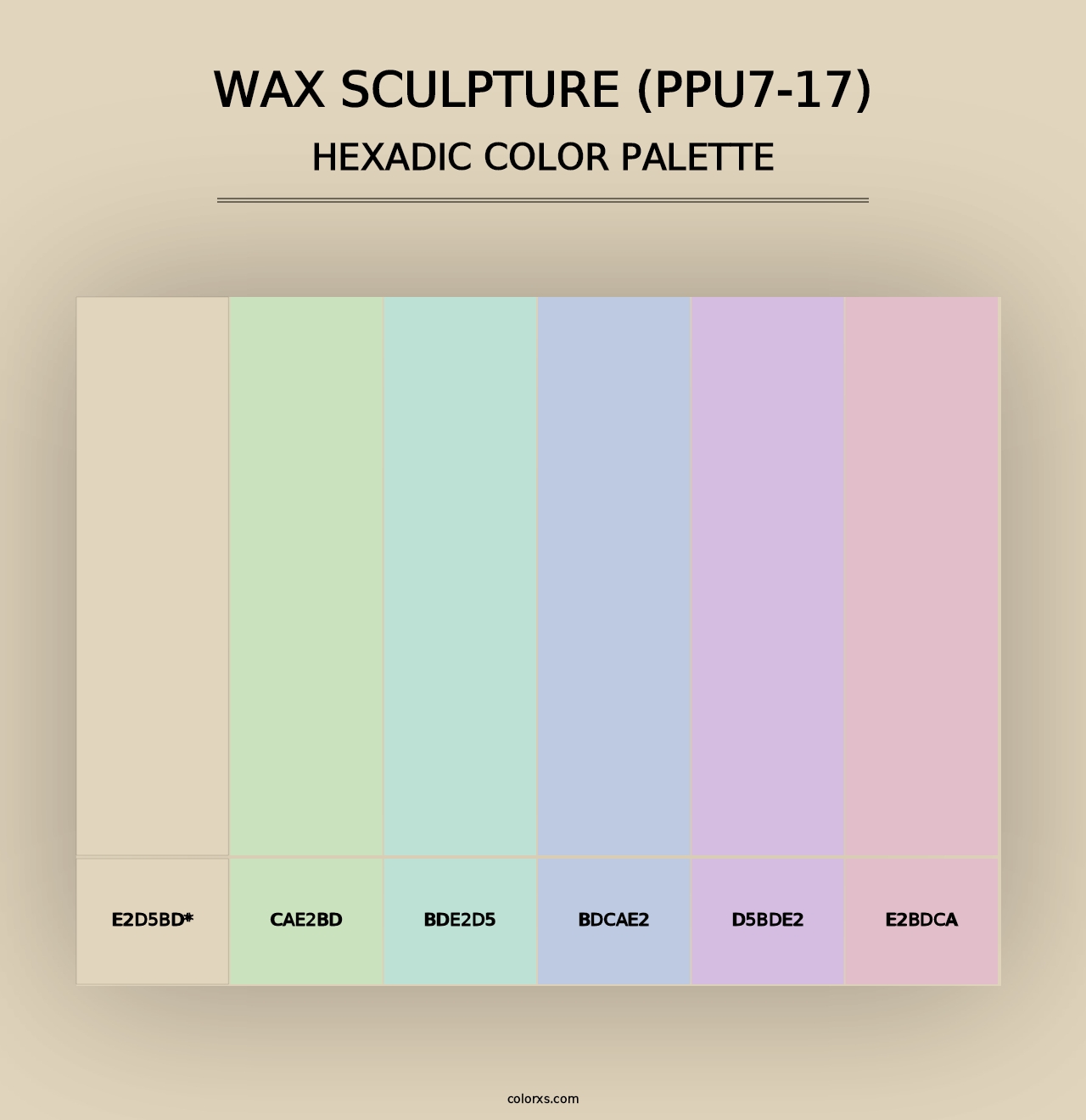 Wax Sculpture (PPU7-17) - Hexadic Color Palette