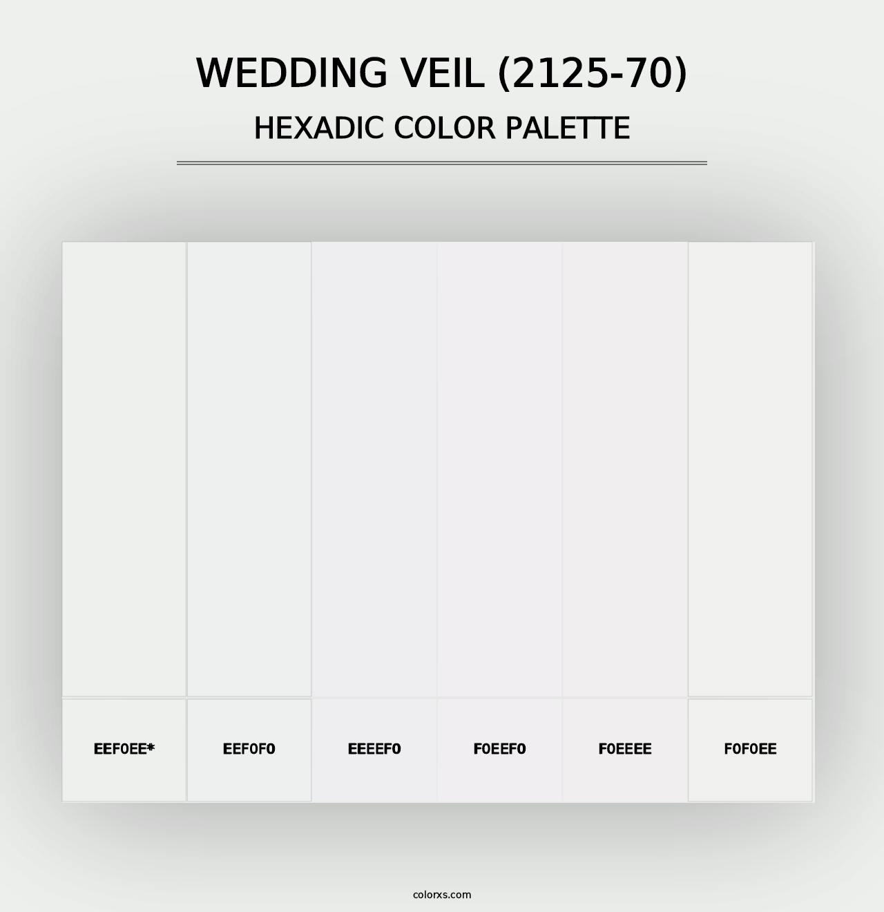 Wedding Veil (2125-70) - Hexadic Color Palette