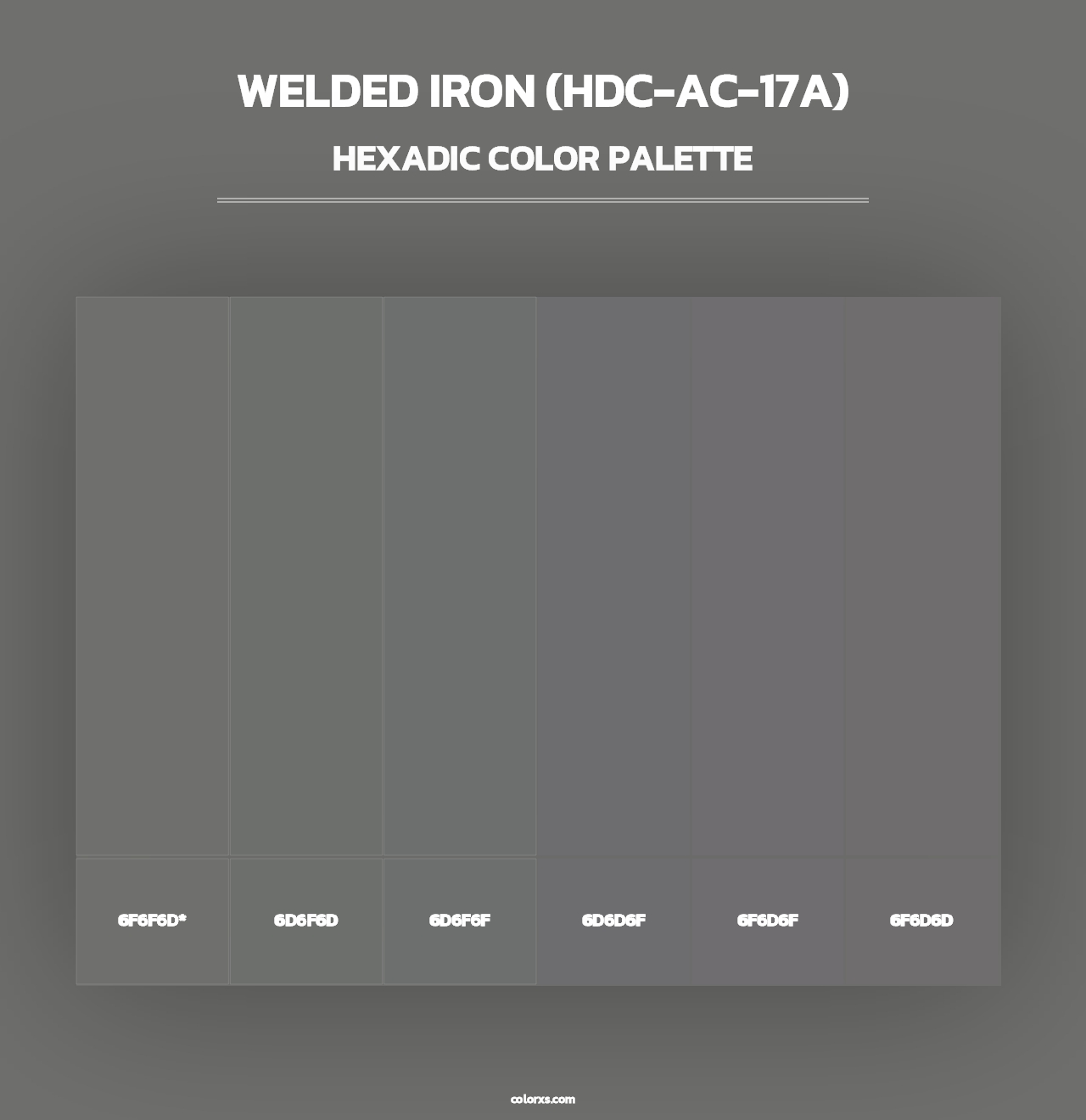 Welded Iron (HDC-AC-17A) - Hexadic Color Palette