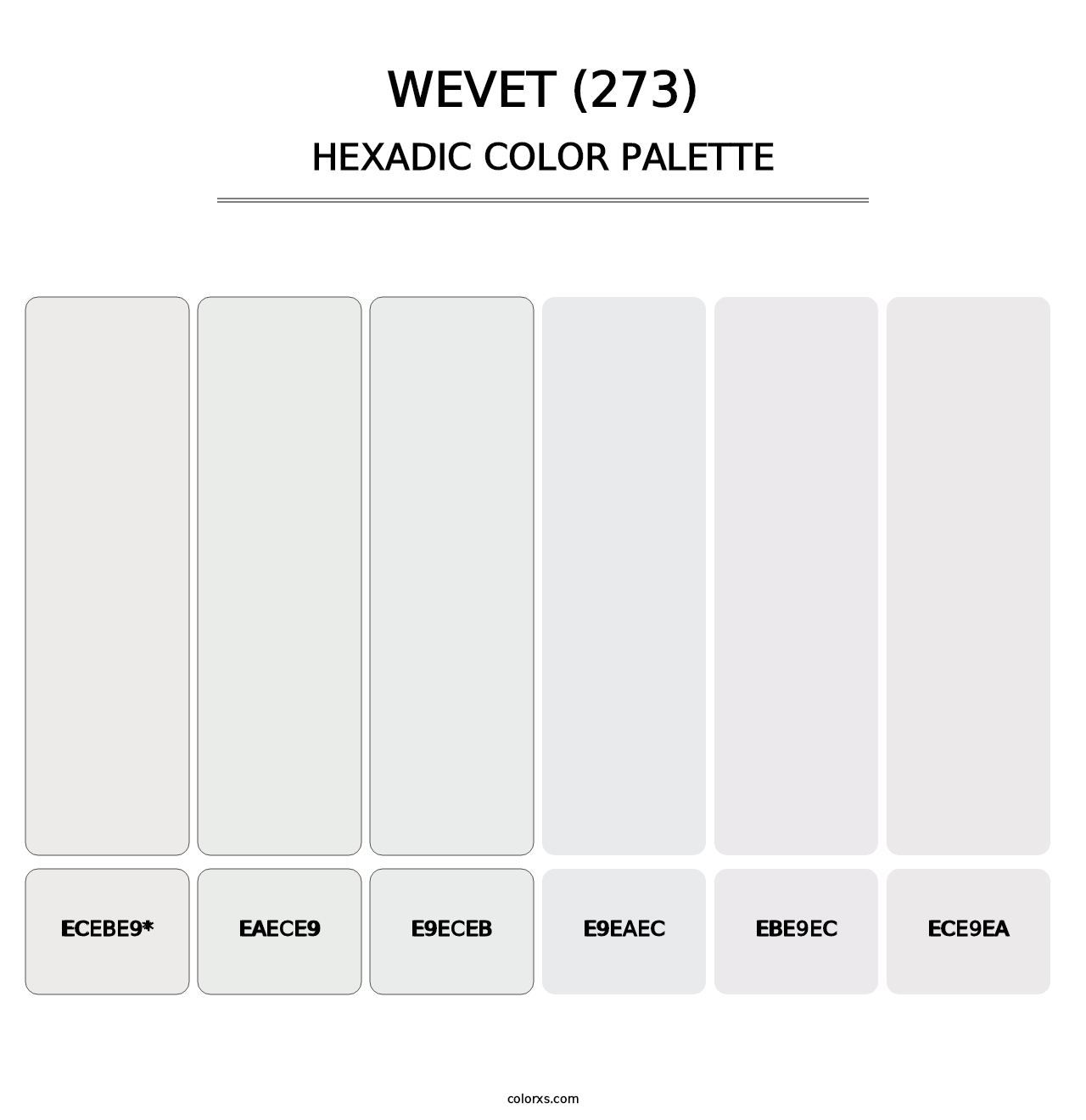 Wevet (273) - Hexadic Color Palette