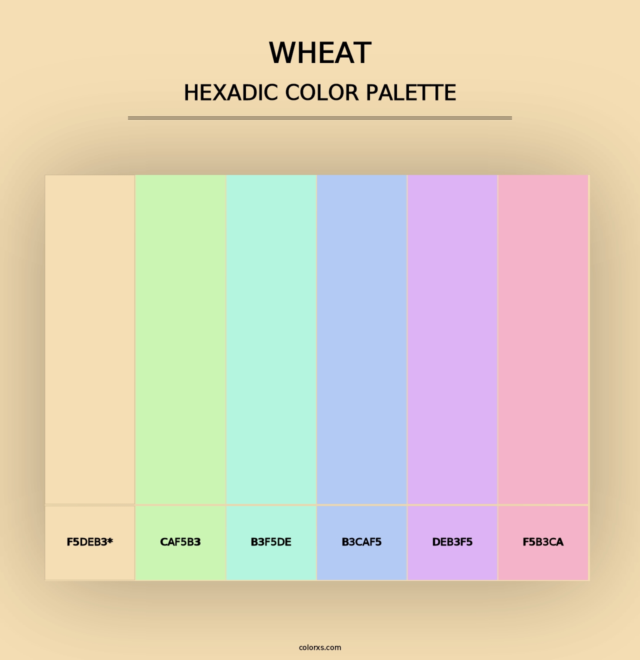 Wheat - Hexadic Color Palette