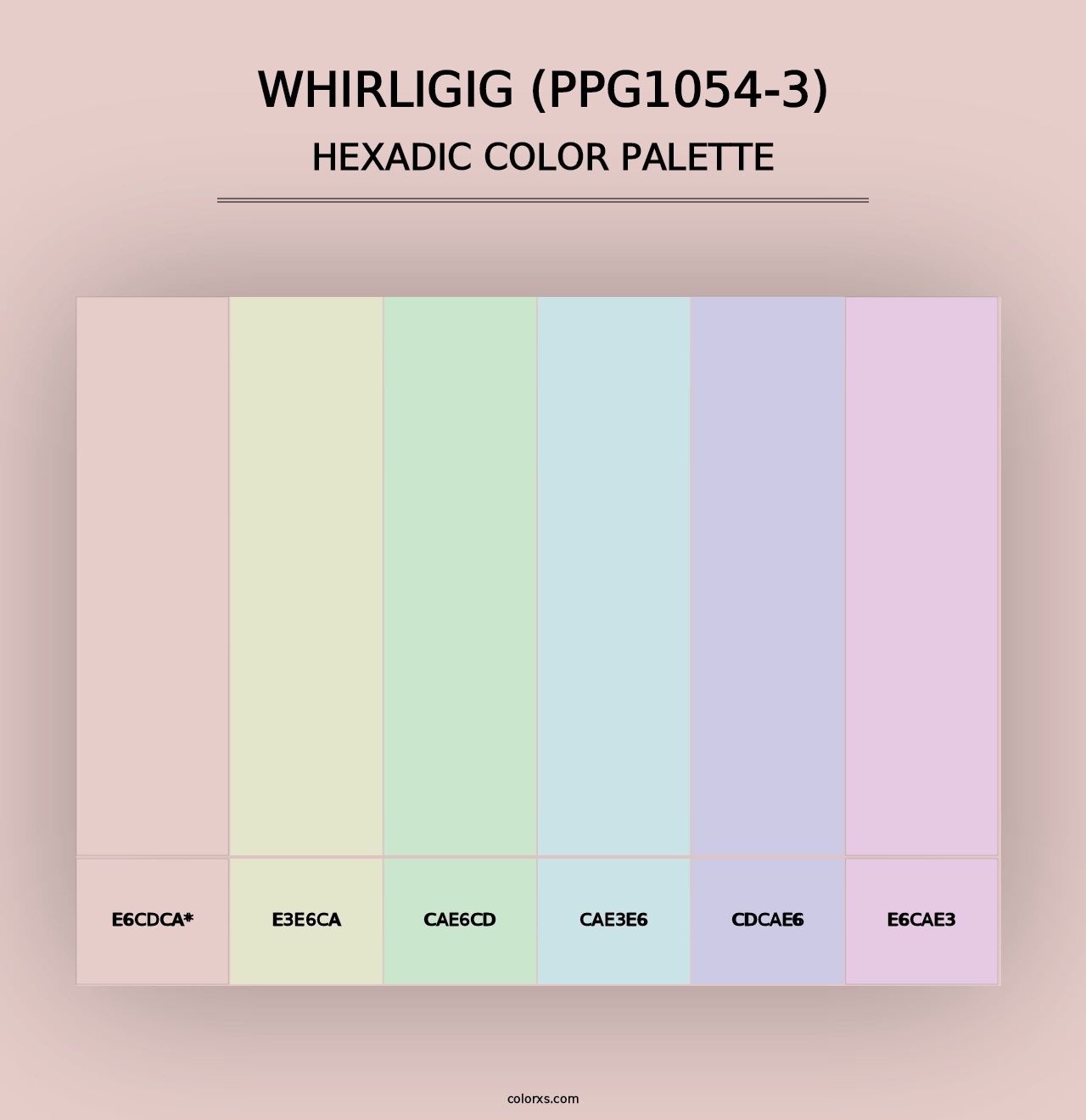 Whirligig (PPG1054-3) - Hexadic Color Palette