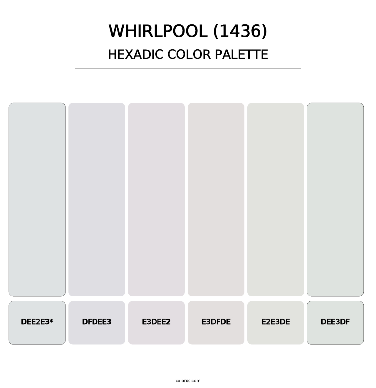 Whirlpool (1436) - Hexadic Color Palette