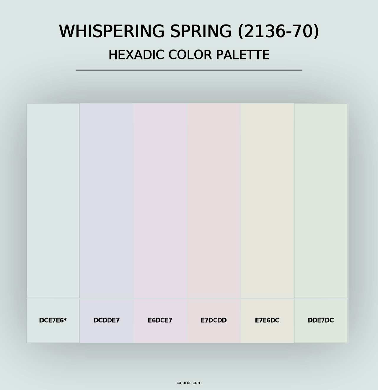 Whispering Spring (2136-70) - Hexadic Color Palette