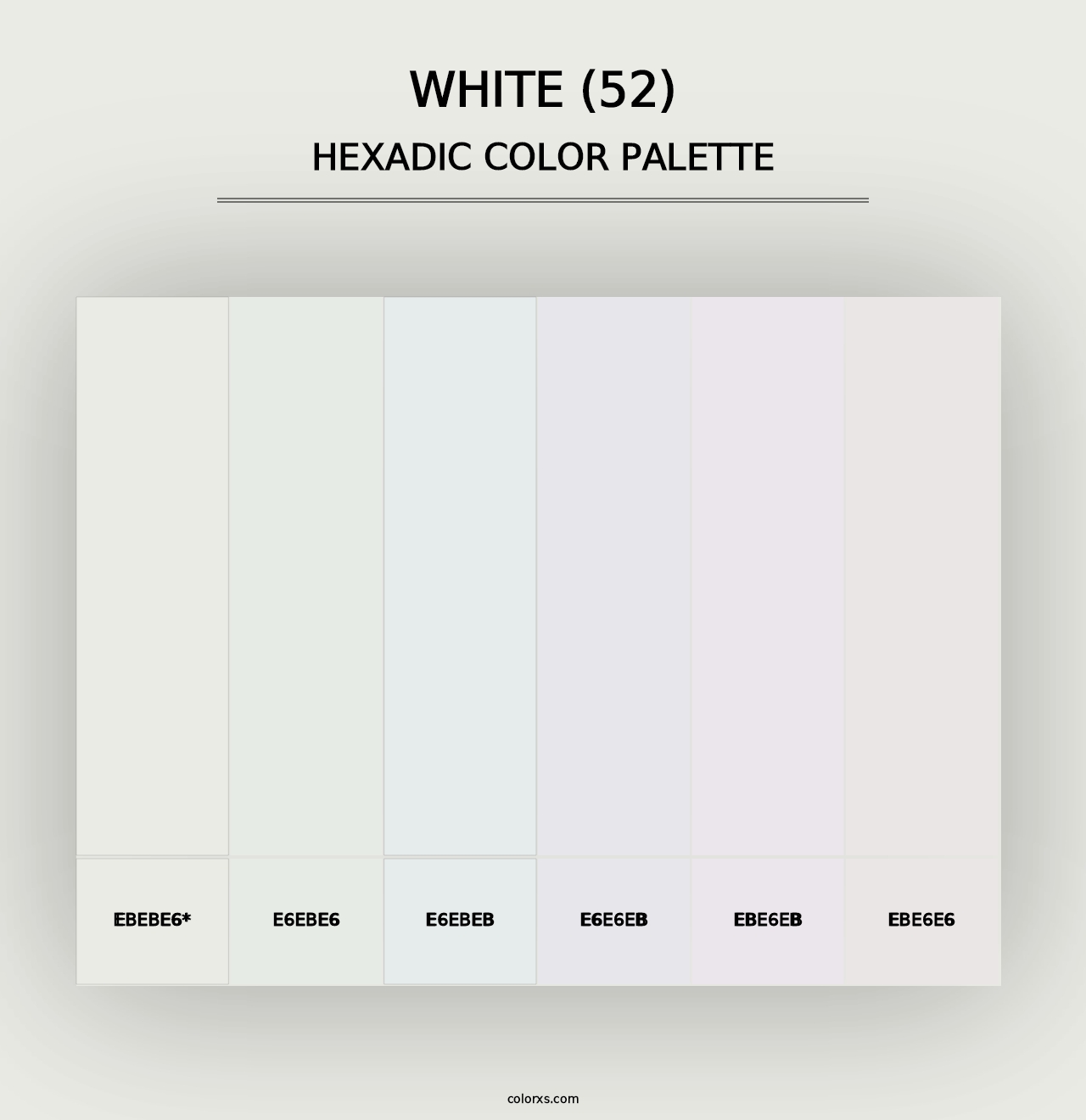 White (52) - Hexadic Color Palette