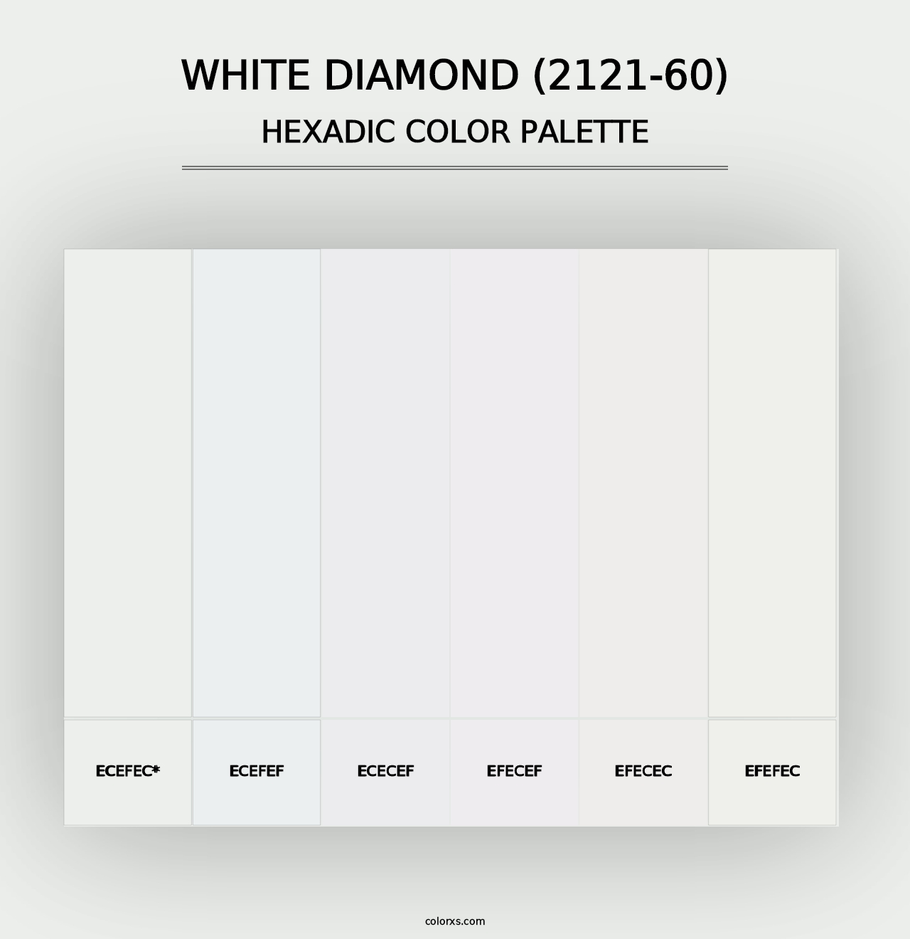 White Diamond (2121-60) - Hexadic Color Palette