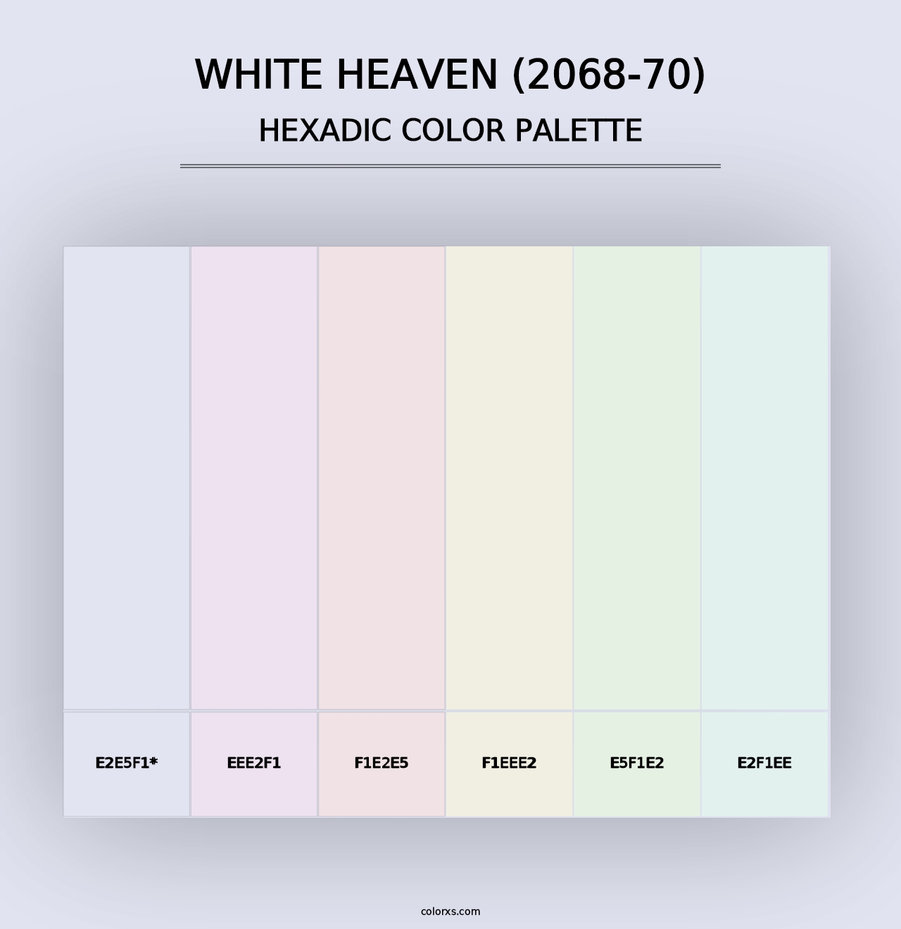 White Heaven (2068-70) - Hexadic Color Palette