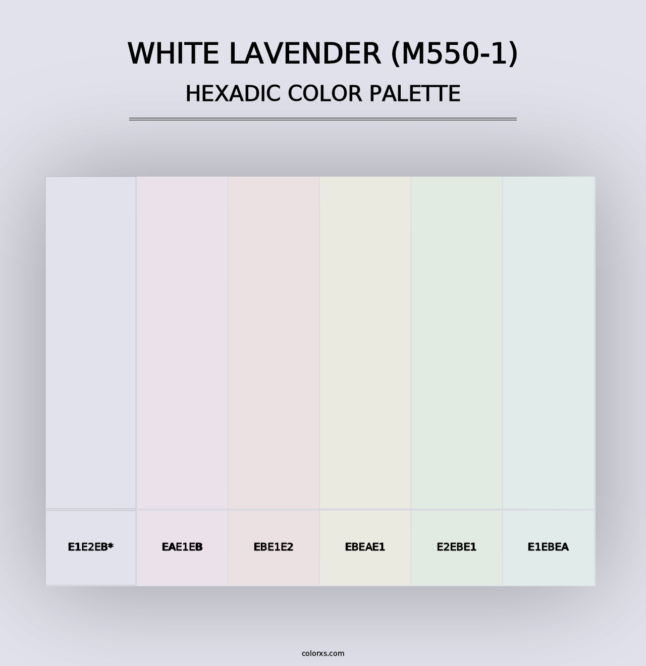 White Lavender (M550-1) - Hexadic Color Palette