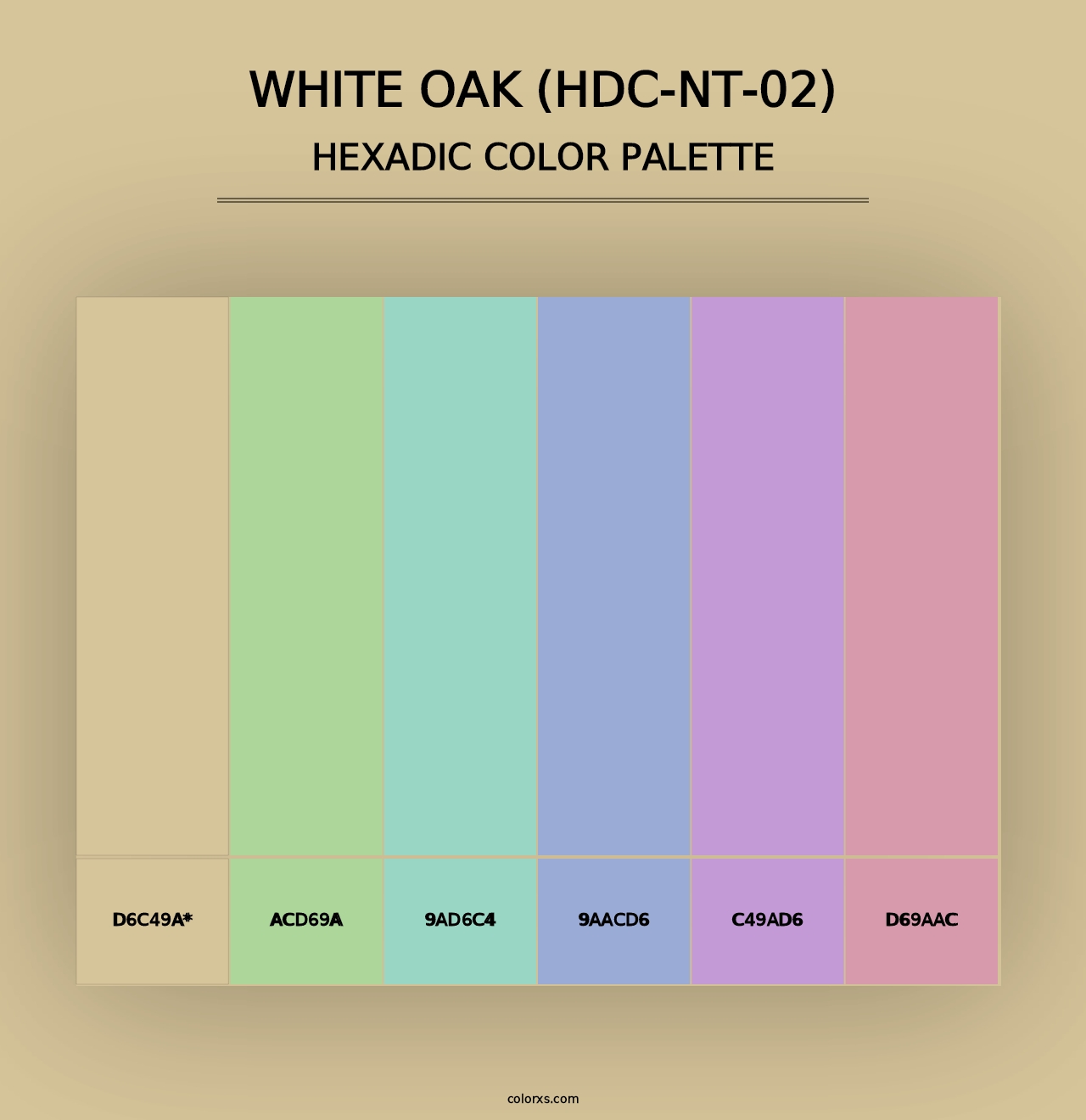 White Oak (HDC-NT-02) - Hexadic Color Palette