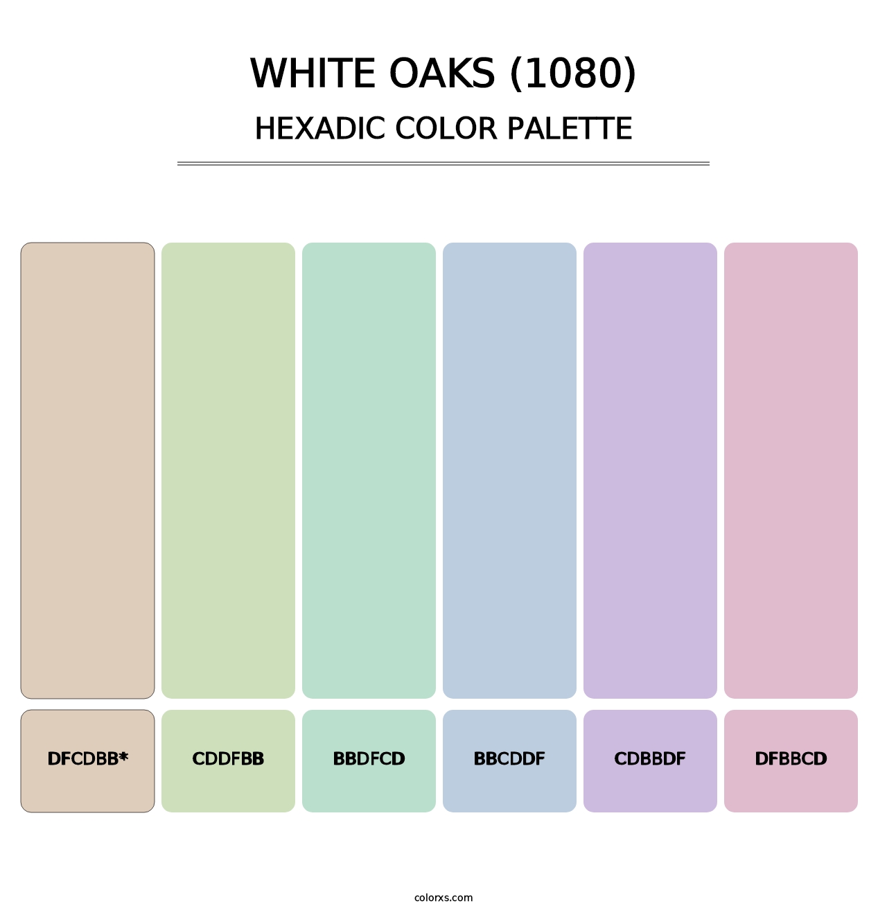 White Oaks (1080) - Hexadic Color Palette