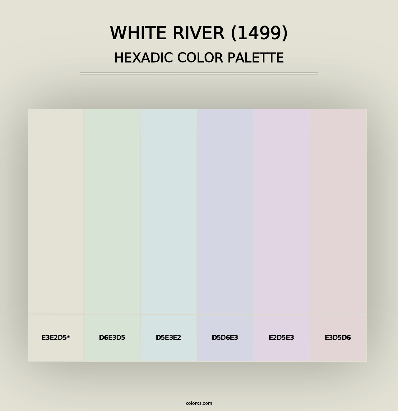 White River (1499) - Hexadic Color Palette