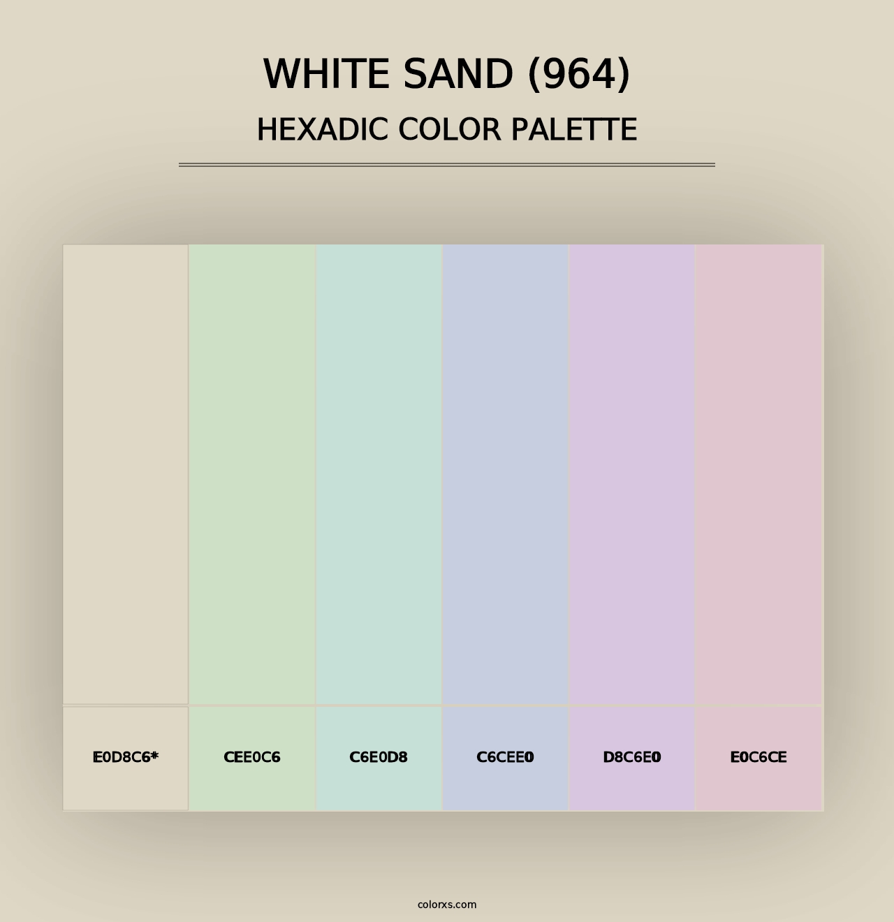 White Sand (964) - Hexadic Color Palette